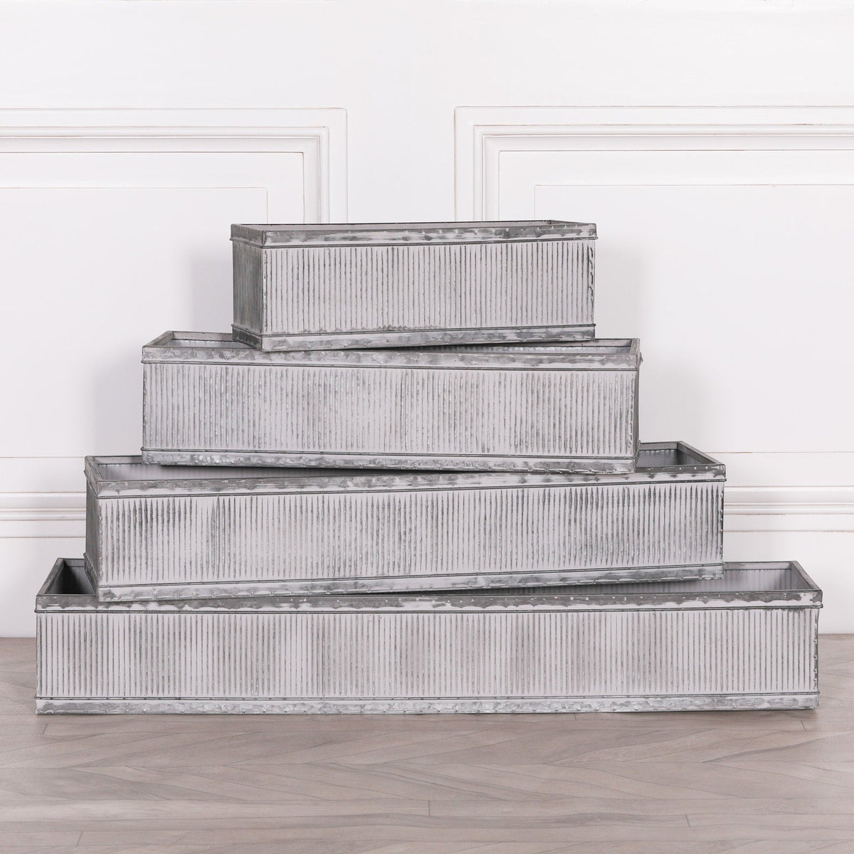 Galvanised Steel Window Box Planter Extra Large 99cm Planter CasaFenix