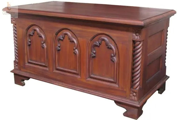 Gothic Carved Blanket Box