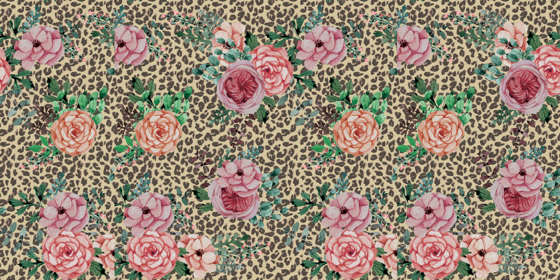 Leopard Vinyl Floor Mat 72x100cm Vinyl Floor Mat CasaFenix