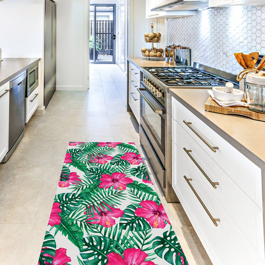 Monstera Vinyl Floor Mat 67x145cm Vinyl Floor Mat CasaFenix