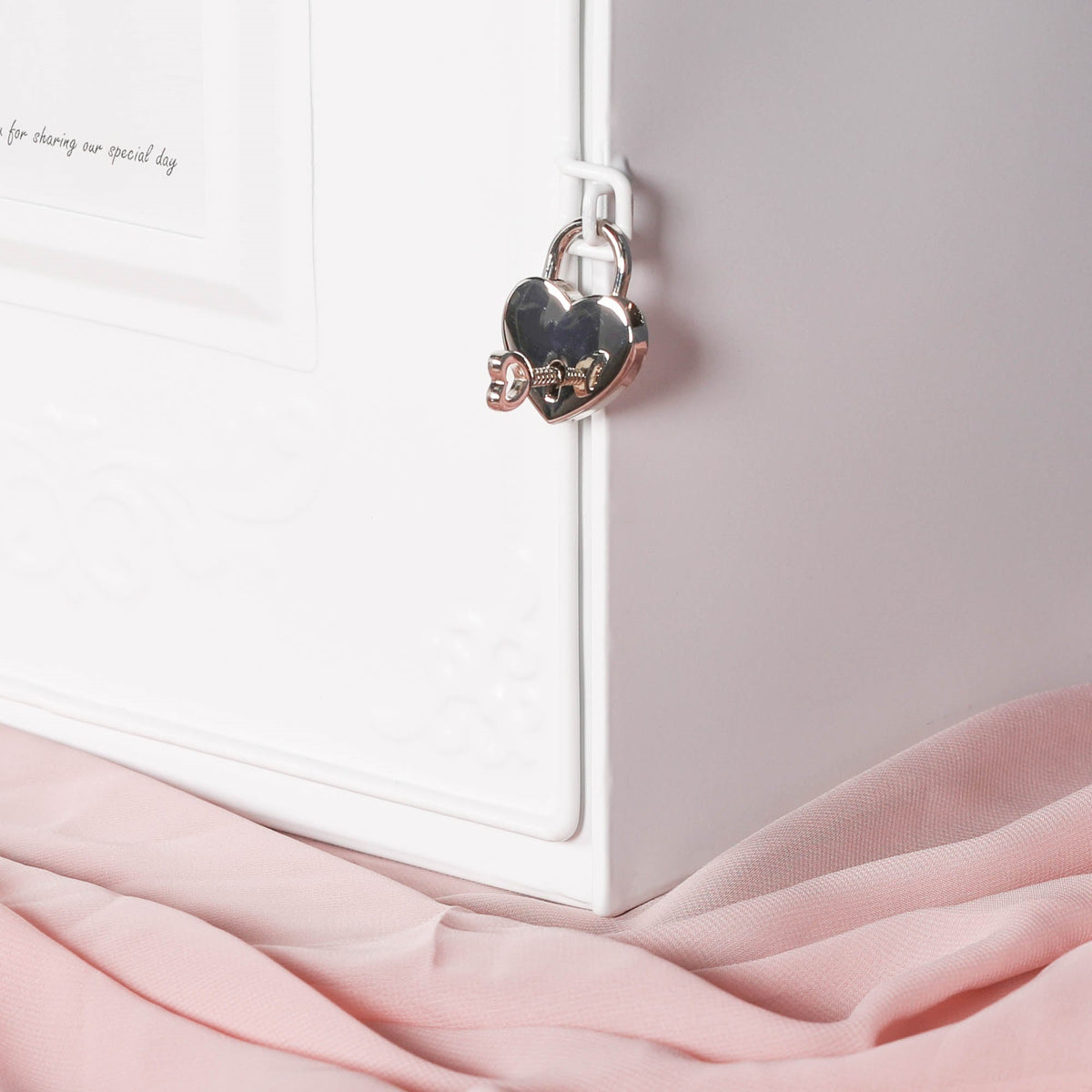 White Wedding Post Letter Box Storage CasaFenix