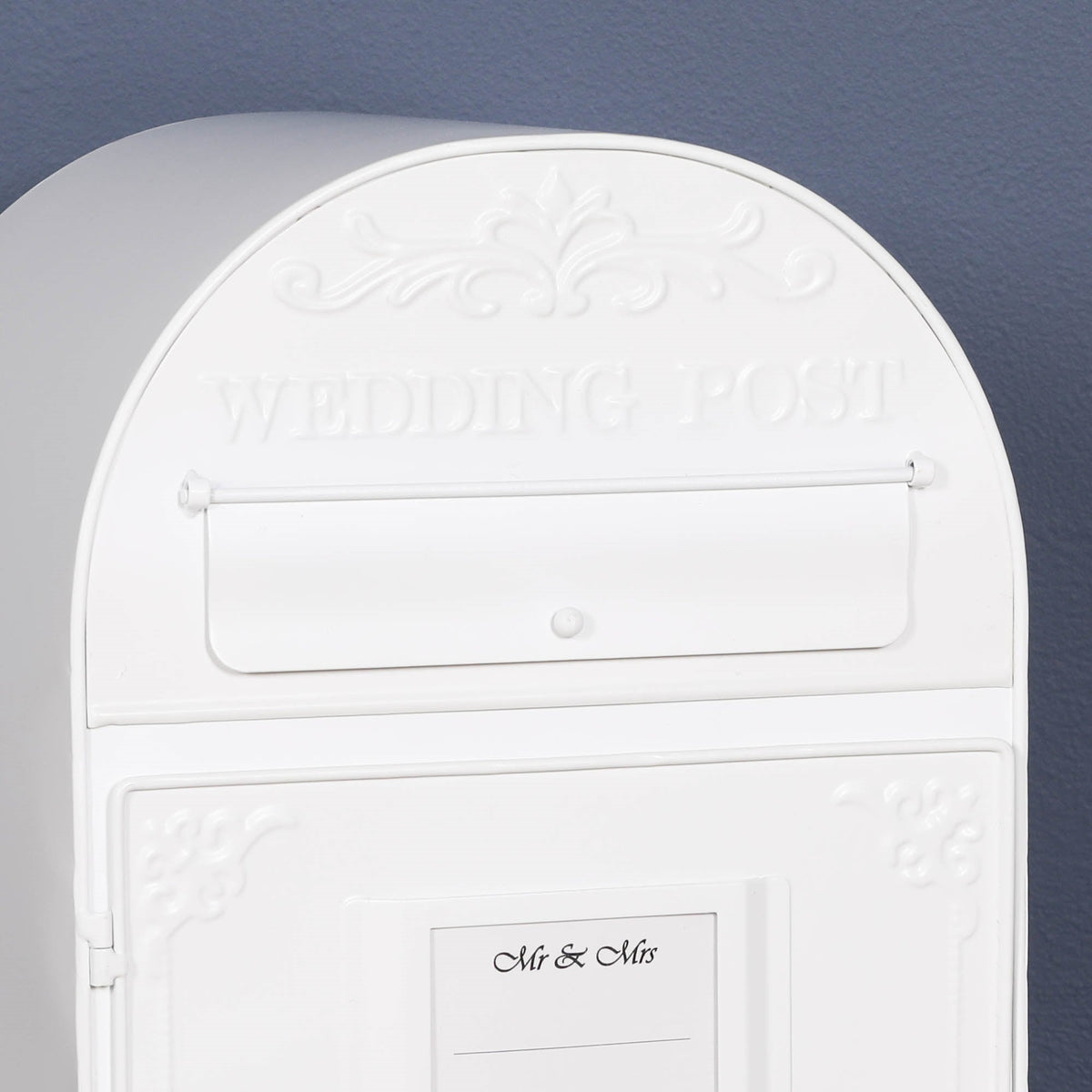 White Wedding Post Letter Box Storage CasaFenix