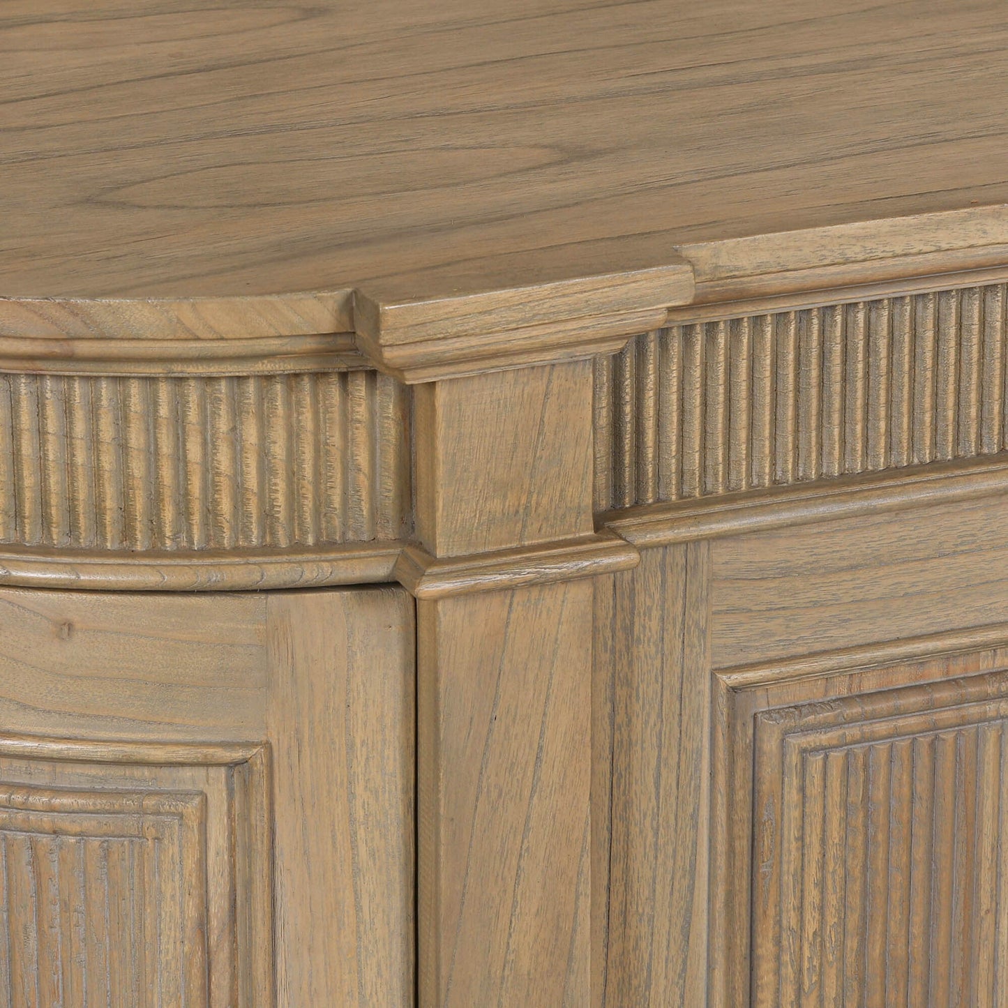 Rustic Wooden Fluted Buffet Sideboard Buffets & Sideboards CasaFenix