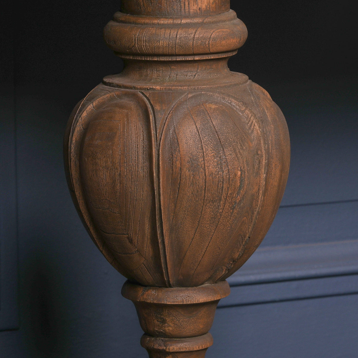 White Cedar Console Table with Carved Column Legs and Beaded Edge 180cm Console table CasaFenix