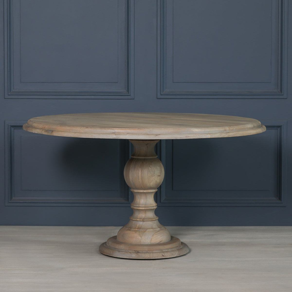 Rustic Wooden Round Dining Table 147cm Dining table CasaFenix