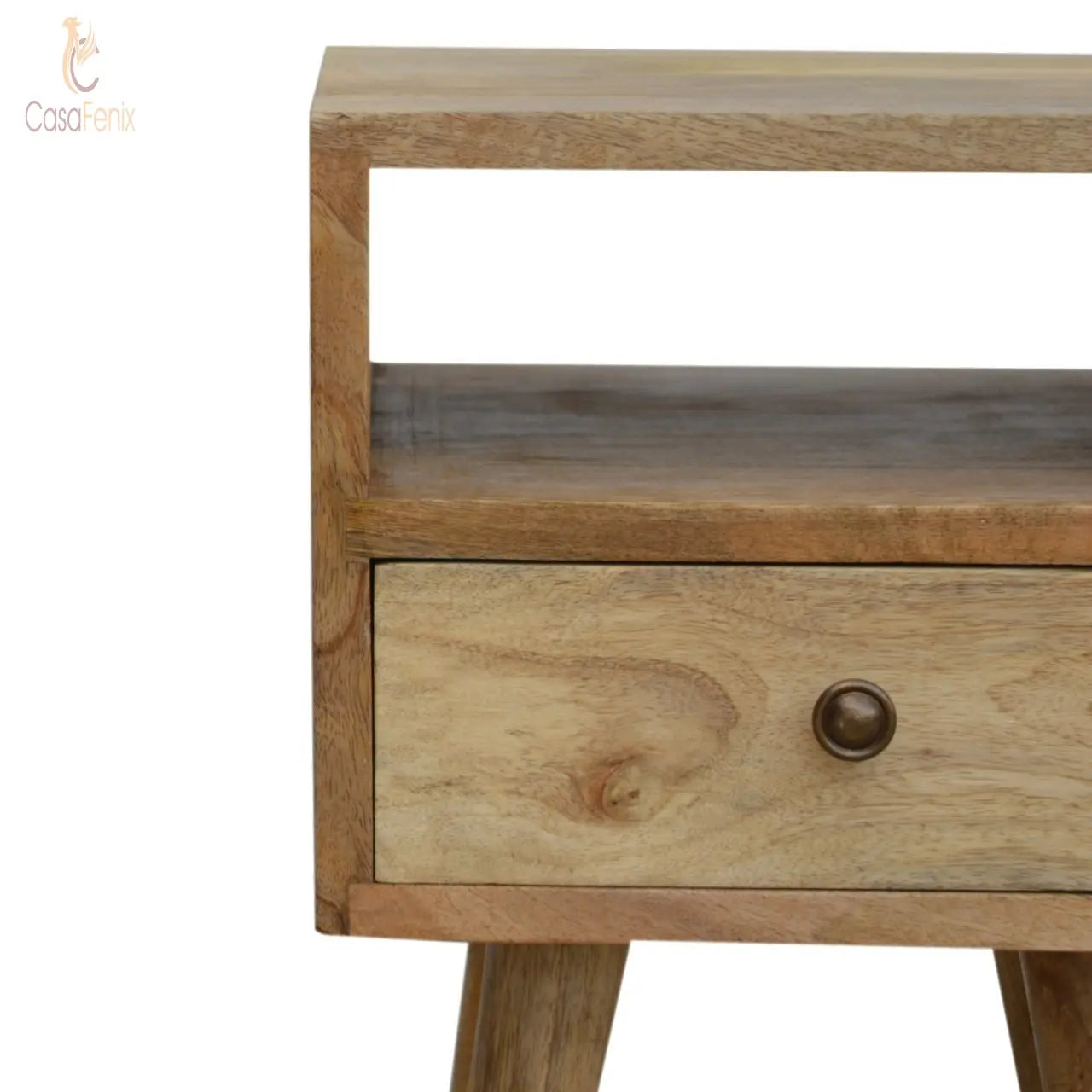 Small Oak-ish Bedside Table 1 Drawer Chest Solid Wood Bedside table / chest CasaFenix
