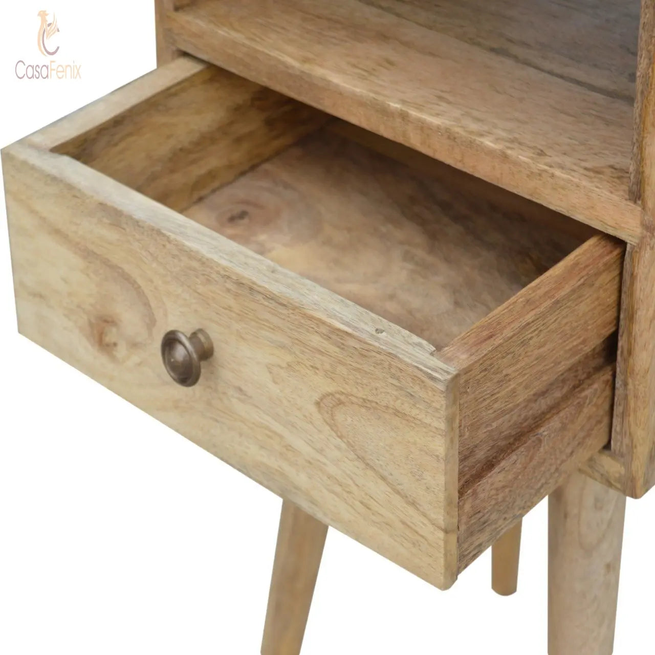 Small Oak-ish Bedside Table 1 Drawer Chest Solid Wood Bedside table / chest CasaFenix