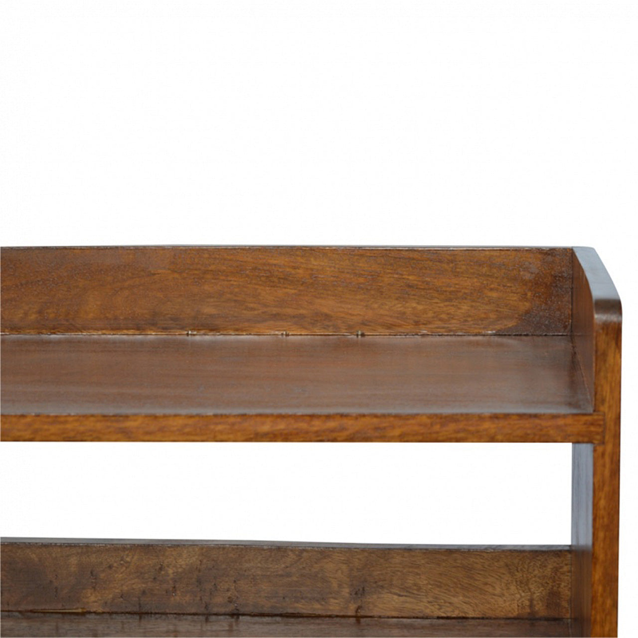 Chestnut Nordic Storage Bench Shoe Rack CasaFenix