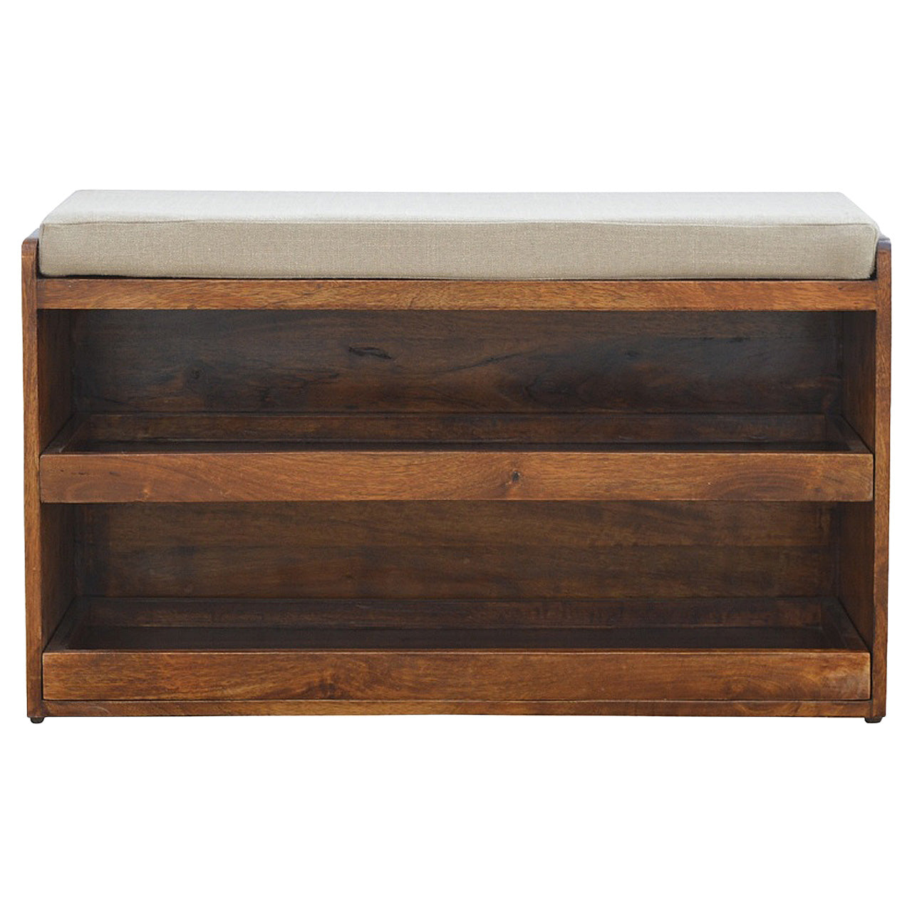 Mud Linen Pull out Shoe Bench Shoe Rack CasaFenix