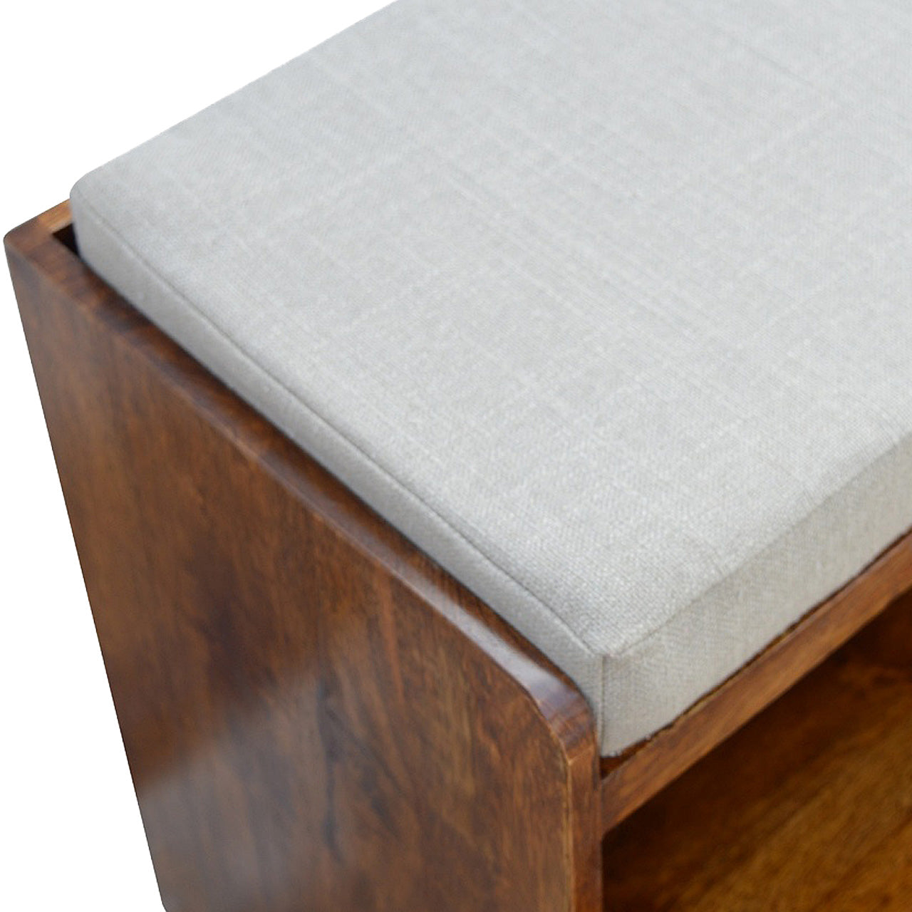 Mud Linen Pull out Shoe Bench Shoe Rack CasaFenix