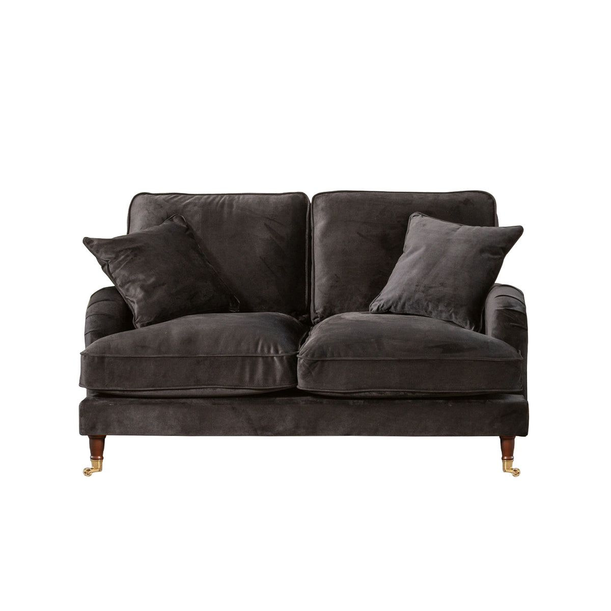 Commercial Grade Velvet Suite. 2,3,4 Seat Sofa Available in burnt orange, ebony, grey, marine, mole, mustard, silver. - CasaFenix