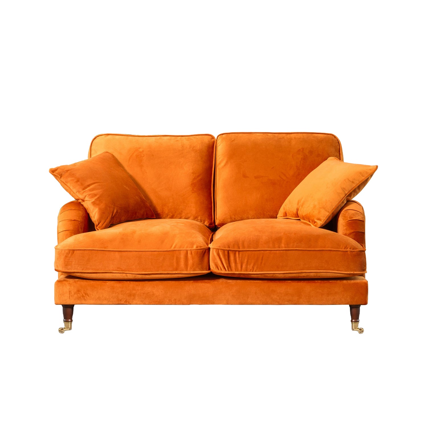 Commercial Grade Velvet Suite. 2,3,4 Seat Sofa Available in burnt orange, ebony, grey, marine, mole, mustard, silver. - CasaFenix