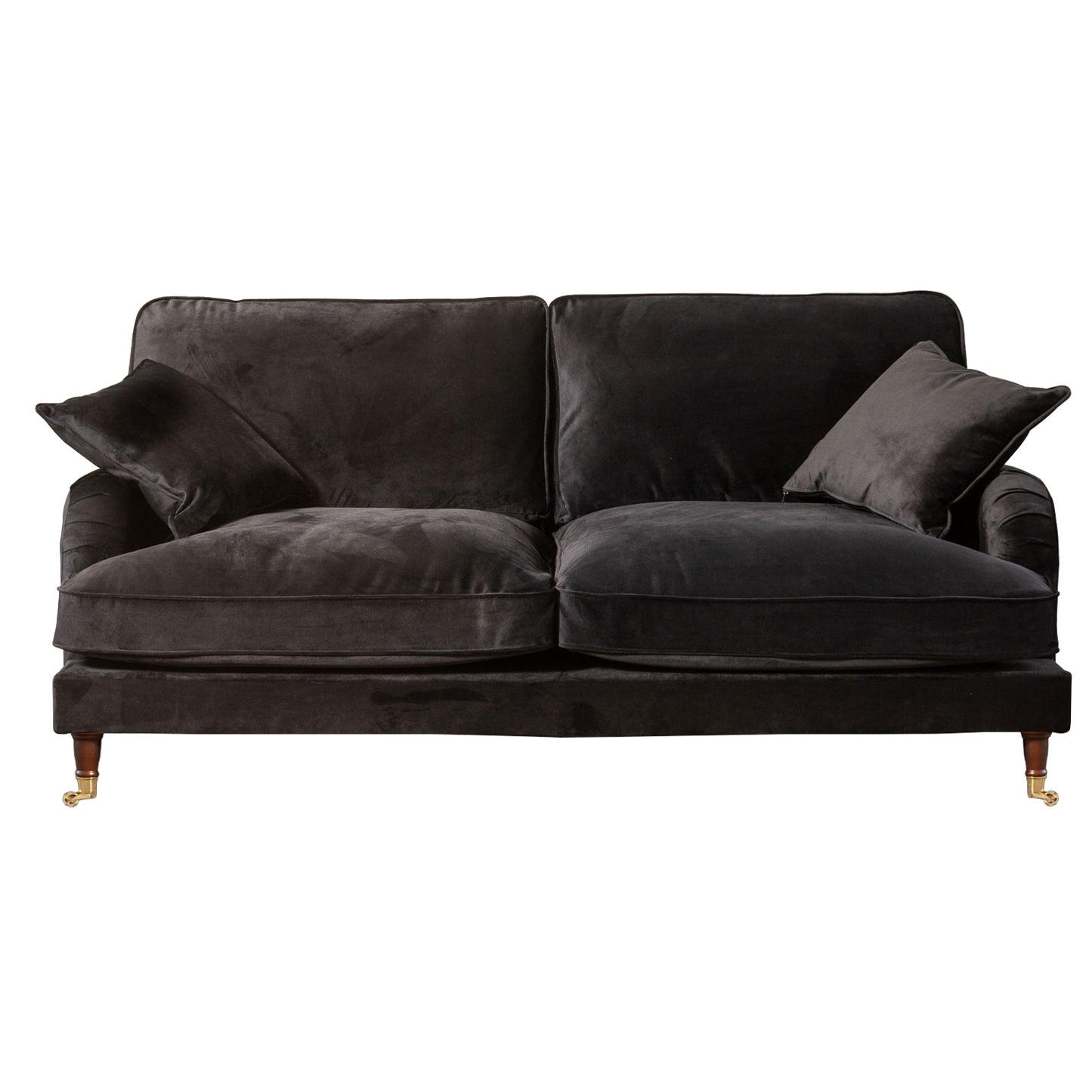 Commercial Grade Velvet Suite. 2,3,4 Seat Sofa Available in burnt orange, ebony, grey, marine, mole, mustard, silver. - CasaFenix