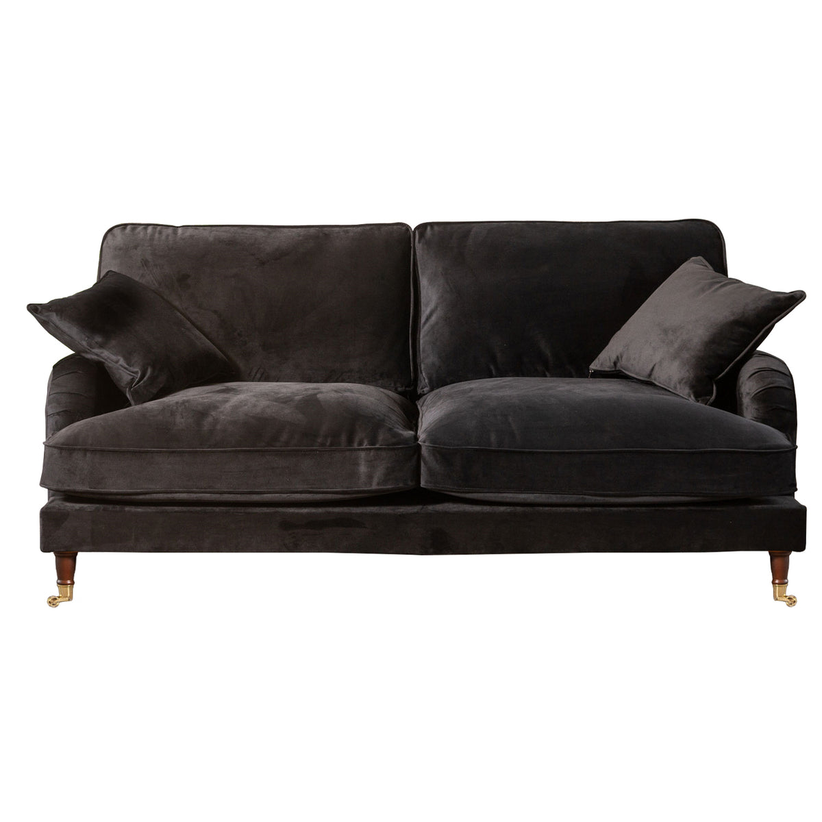 Commercial Grade Velvet Suite. 2,3,4 Seat Sofa Available in burnt orange, ebony, grey, marine, mole, mustard, silver. - CasaFenix