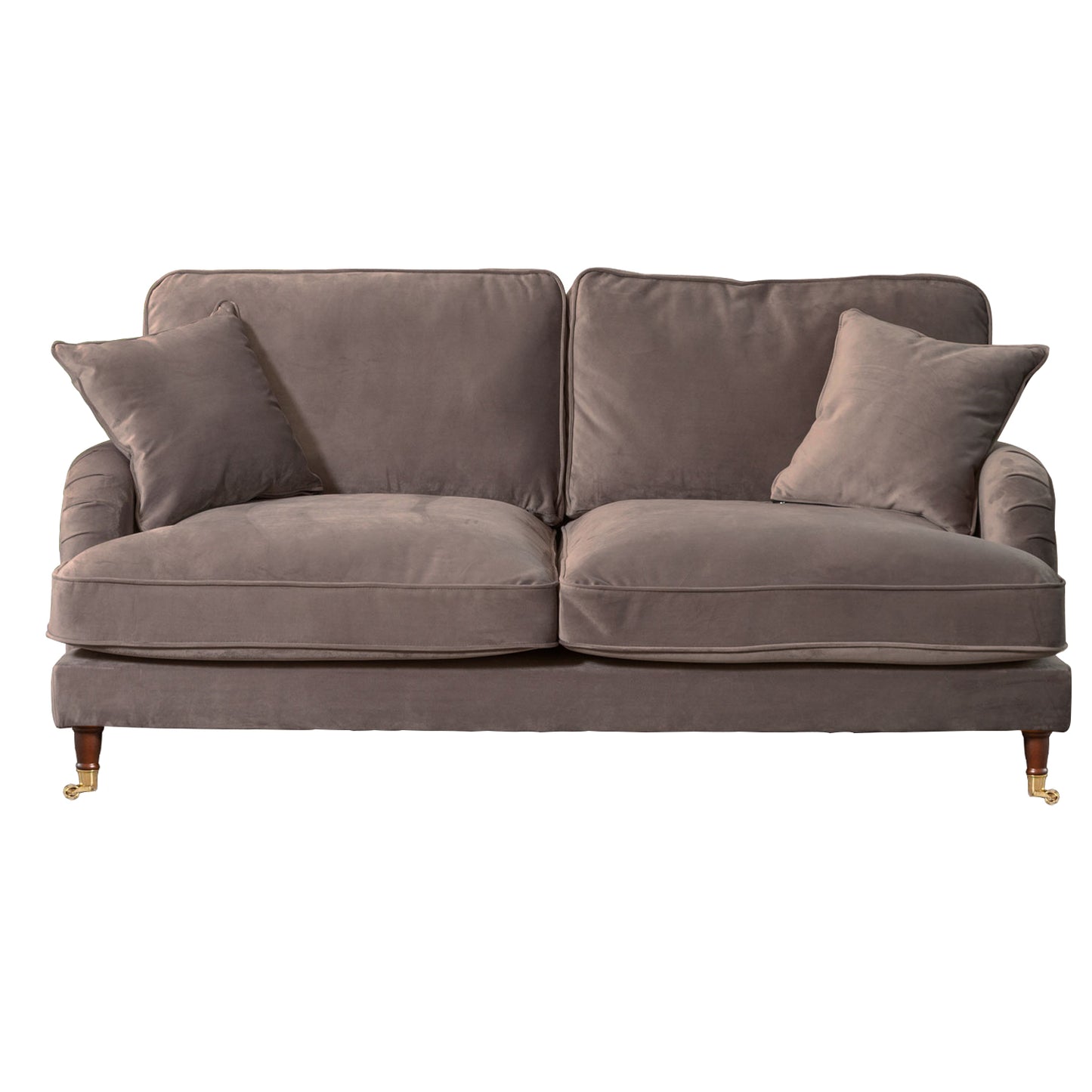 Commercial Grade Velvet Suite. 2,3,4 Seat Sofa Available in burnt orange, ebony, grey, marine, mole, mustard, silver. - CasaFenix