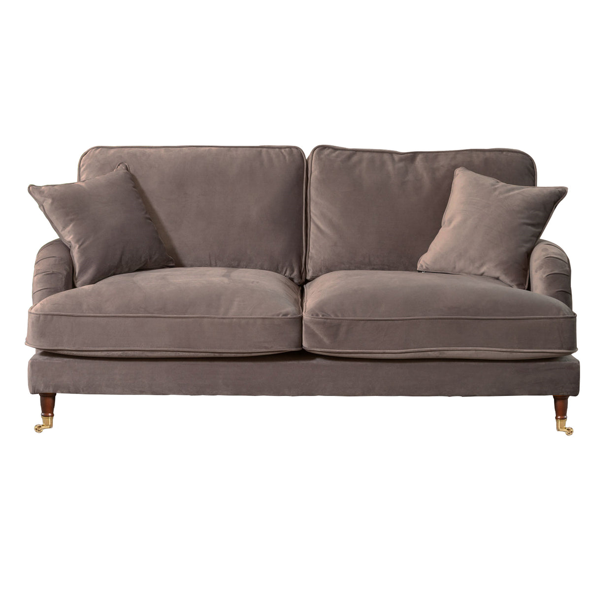 Commercial Grade Velvet Suite. 2,3,4 Seat Sofa Available in burnt orange, ebony, grey, marine, mole, mustard, silver. - CasaFenix
