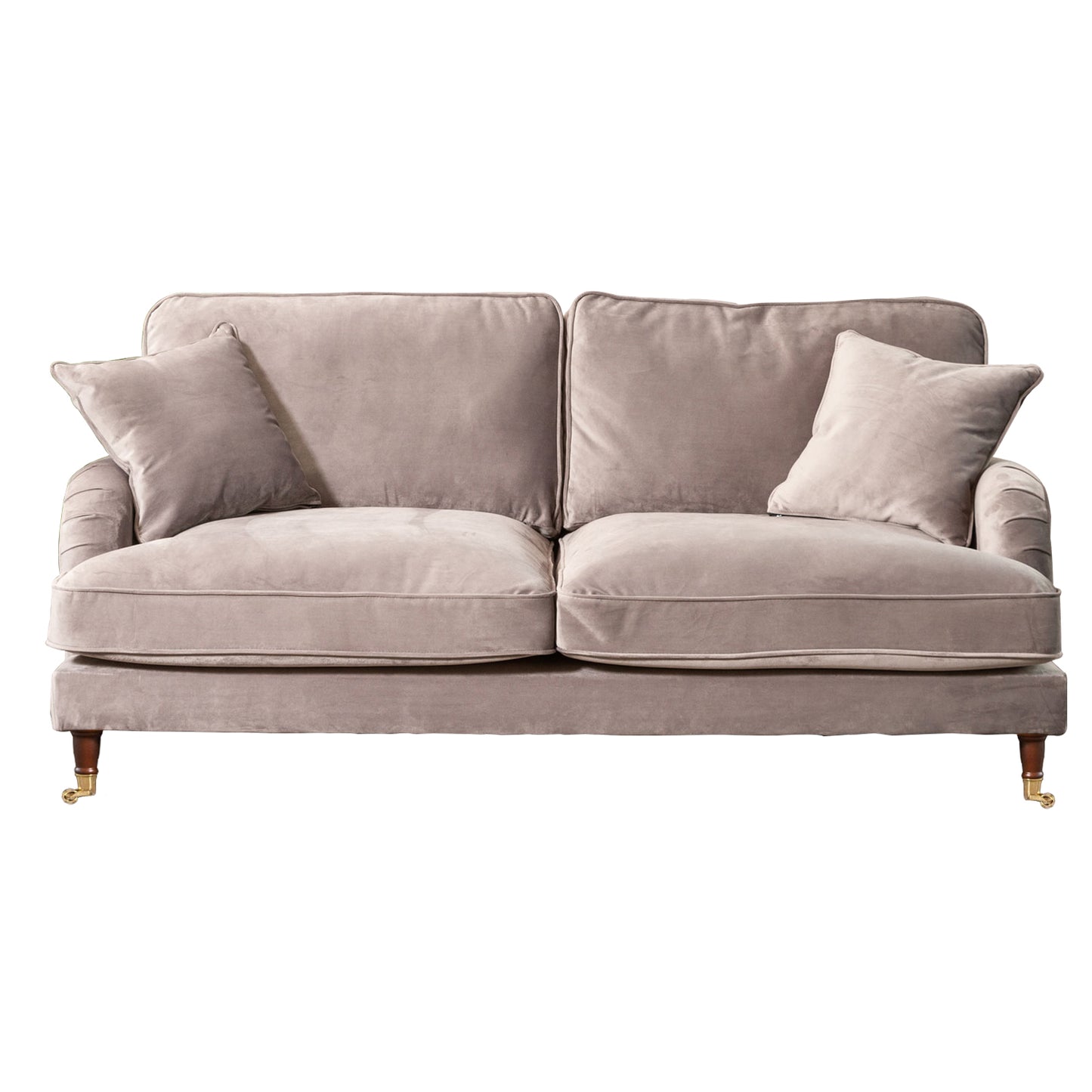 Commercial Grade Velvet Suite. 2,3,4 Seat Sofa Available in burnt orange, ebony, grey, marine, mole, mustard, silver. - CasaFenix