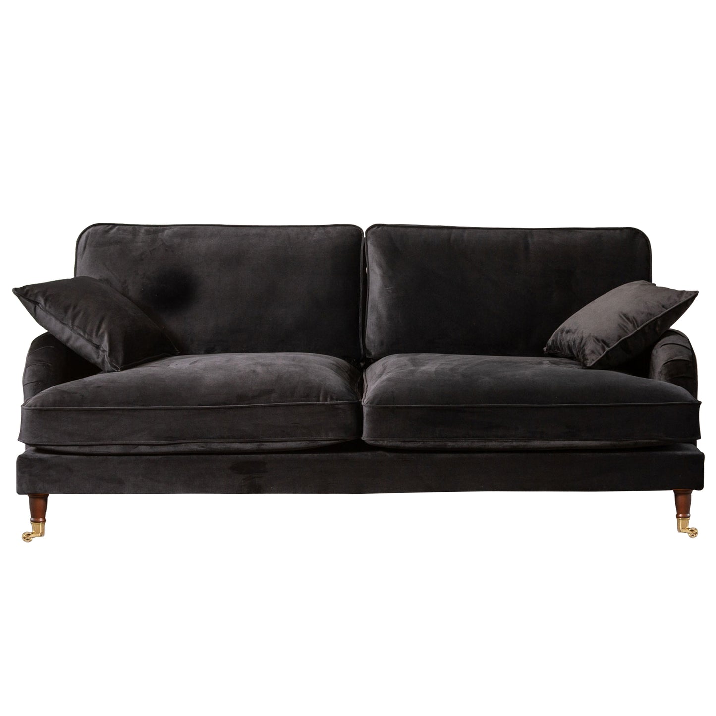 Commercial Grade Velvet Suite. 2,3,4 Seat Sofa Available in burnt orange, ebony, grey, marine, mole, mustard, silver. - CasaFenix