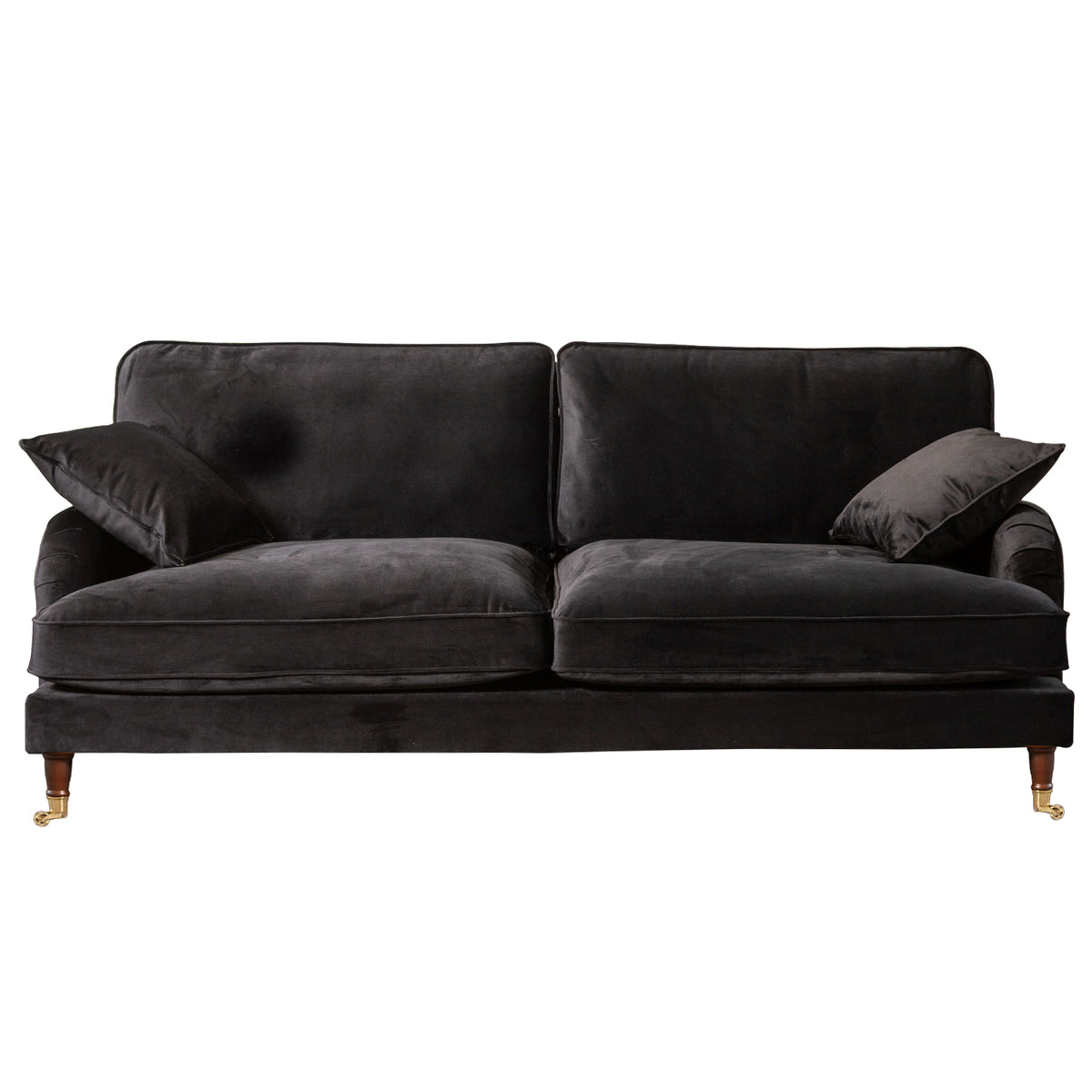 Commercial Grade Velvet Suite. 2,3,4 Seat Sofa Available in burnt orange, ebony, grey, marine, mole, mustard, silver. - CasaFenix