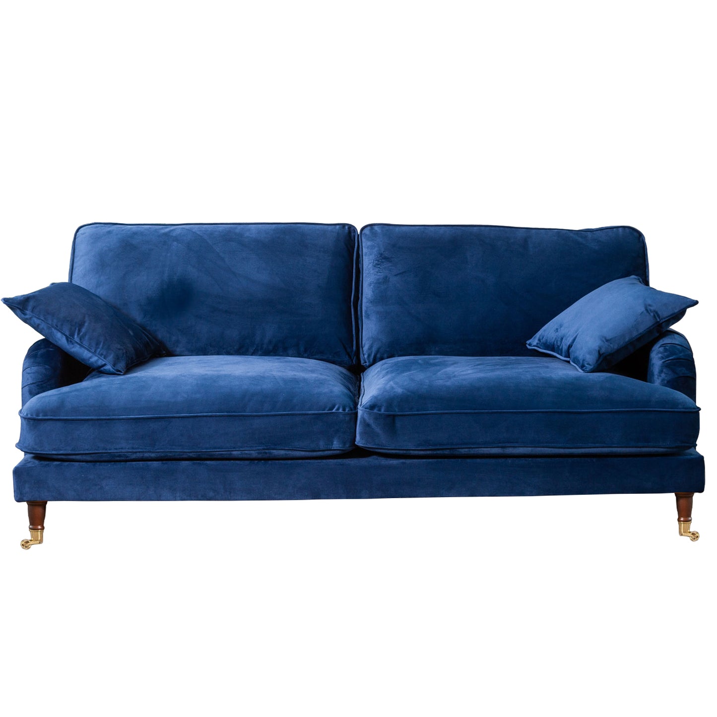 Commercial Grade Velvet Suite. 2,3,4 Seat Sofa Available in burnt orange, ebony, grey, marine, mole, mustard, silver. - CasaFenix