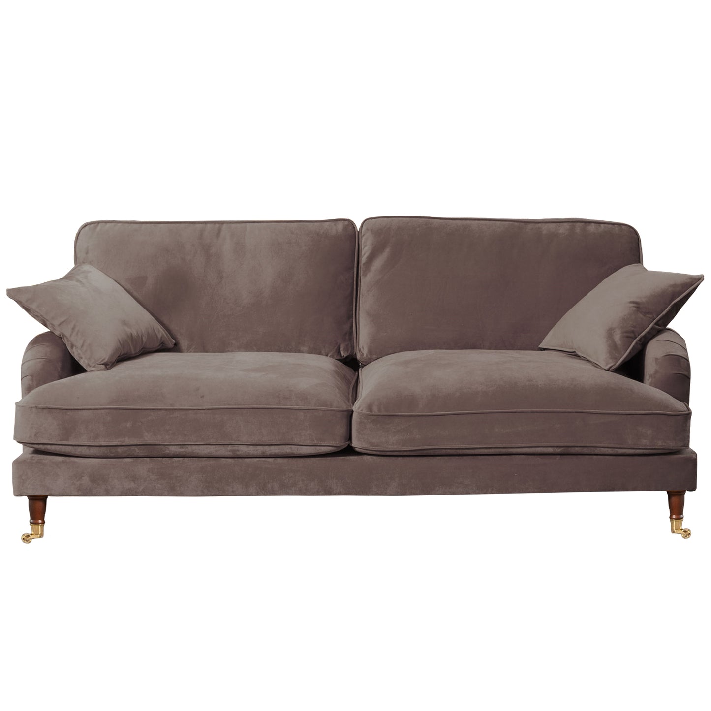 Commercial Grade Velvet Suite. 2,3,4 Seat Sofa Available in burnt orange, ebony, grey, marine, mole, mustard, silver. - CasaFenix