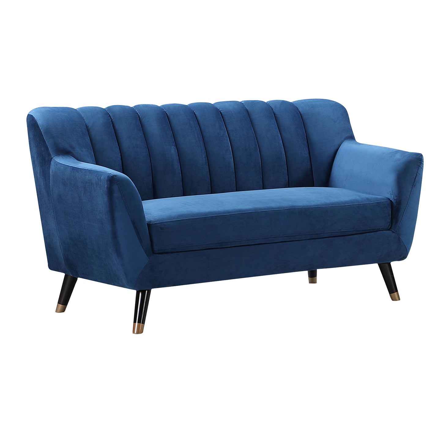 Velvet Fabric Sofa Available in Blue, Green, Grey, Teal, or Orange - CasaFenix