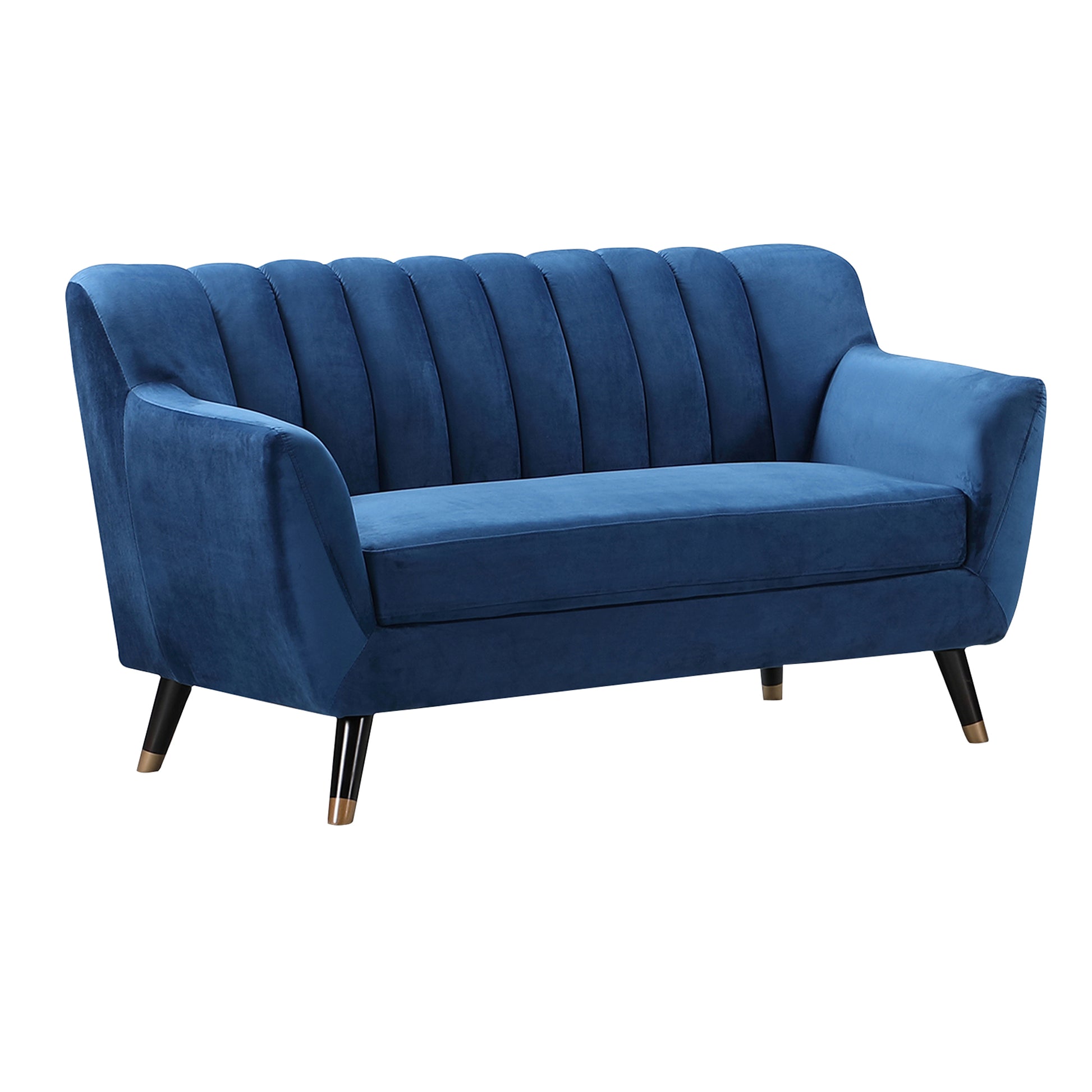 Velvet Fabric Sofa Available in Blue, Green, Grey, Teal, or Orange - CasaFenix