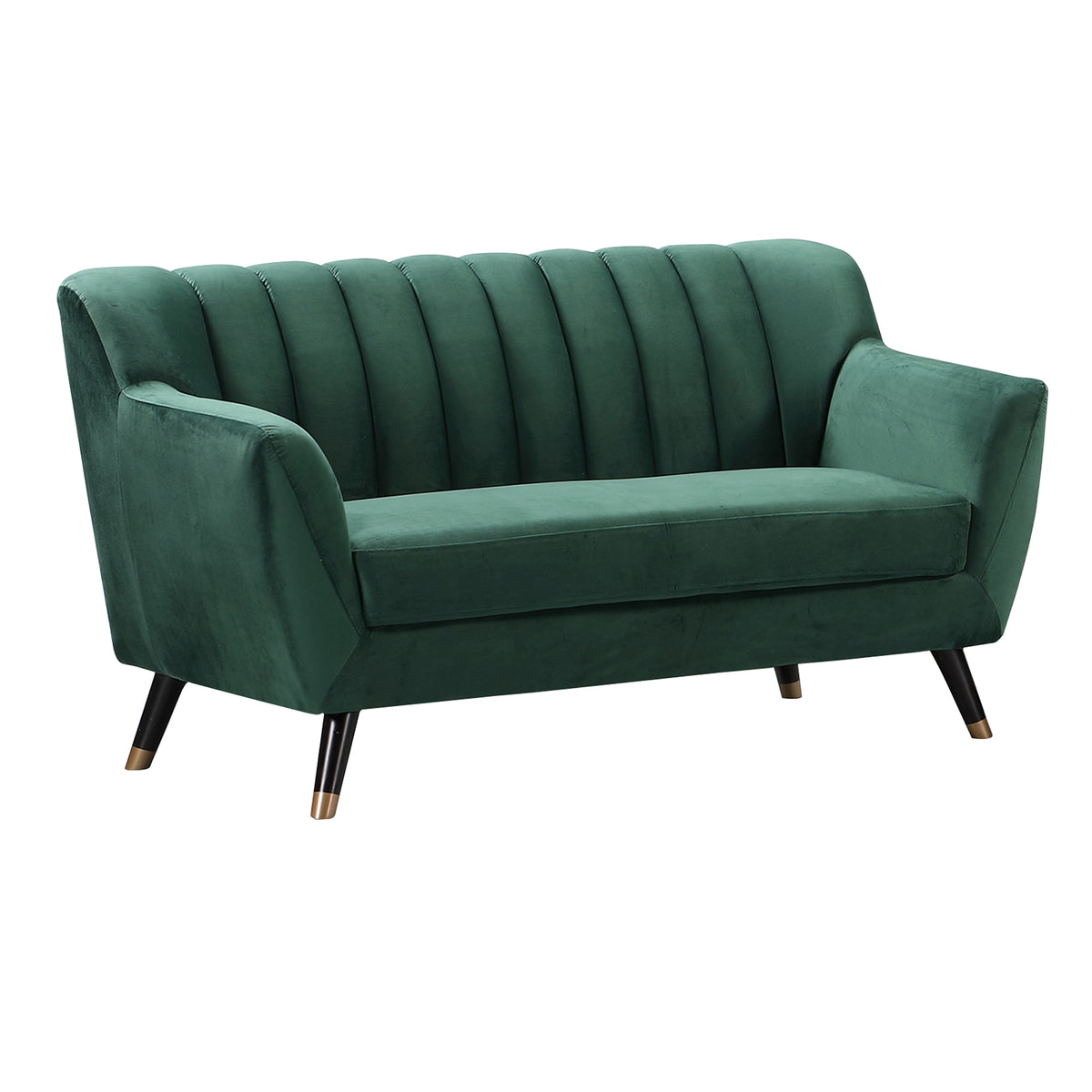 Velvet Fabric Sofa Available in Blue, Green, Grey, Teal, or Orange - CasaFenix