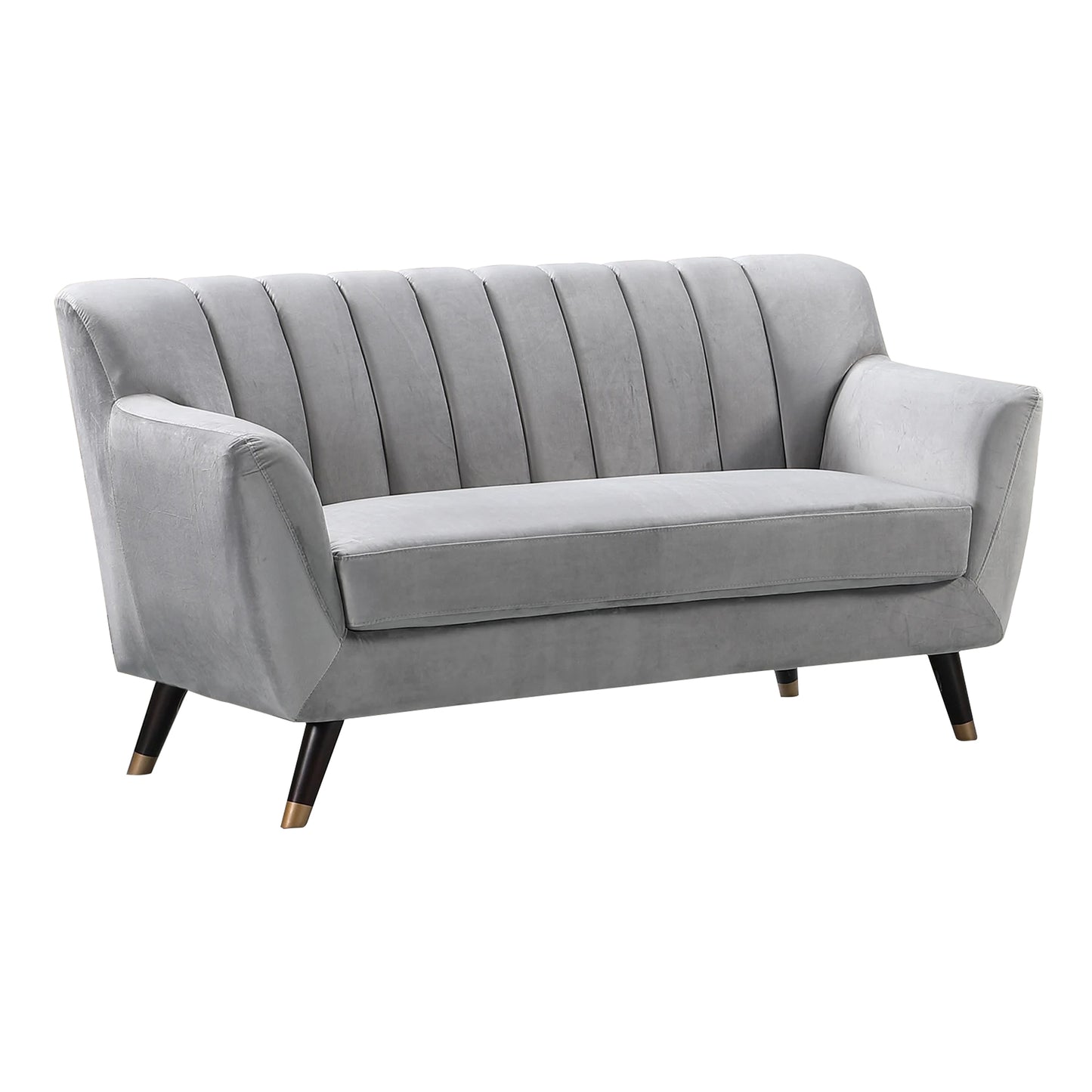 Velvet Fabric Sofa Available in Blue, Green, Grey, Teal, or Orange - CasaFenix