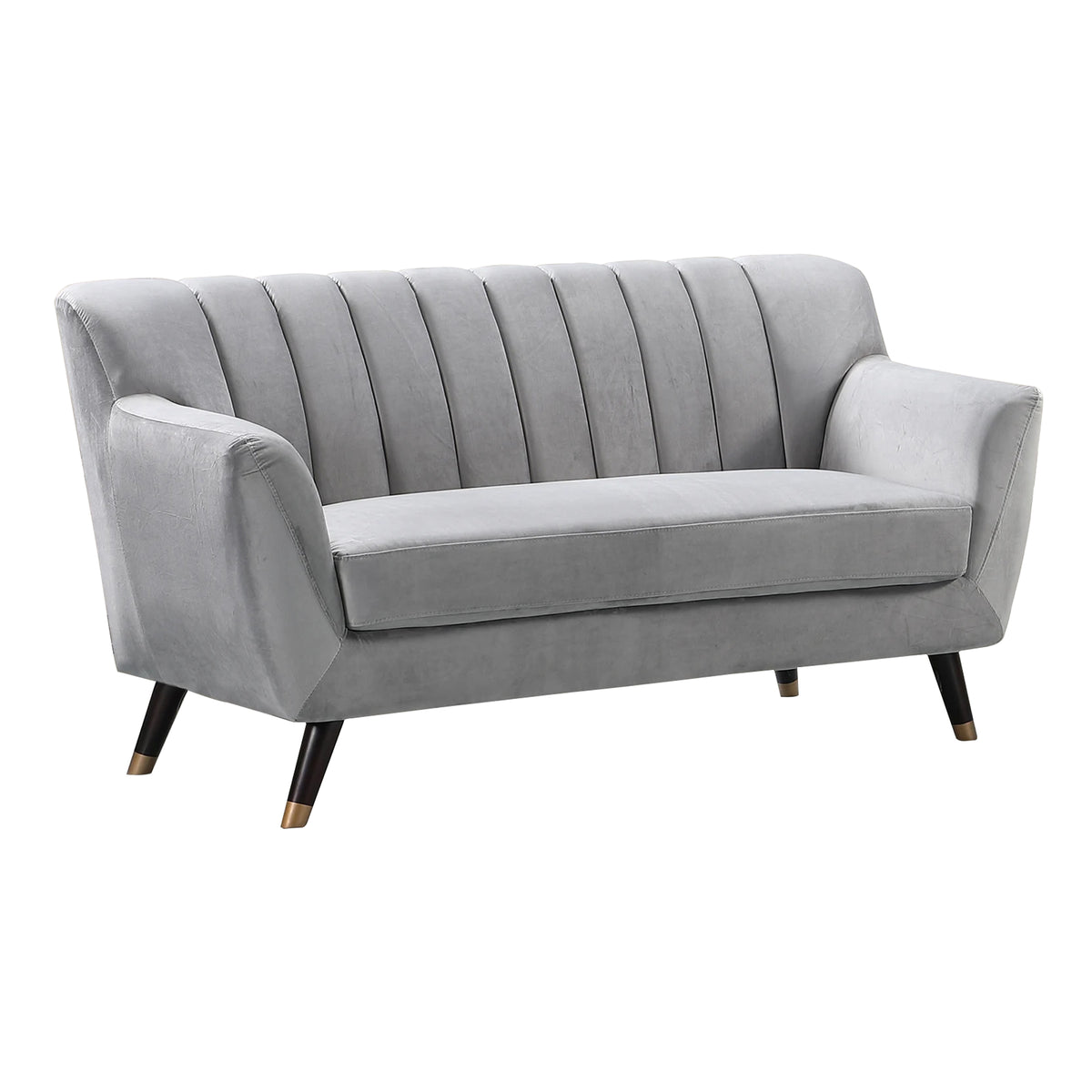 Velvet Fabric Sofa Available in Blue, Green, Grey, Teal, or Orange - CasaFenix
