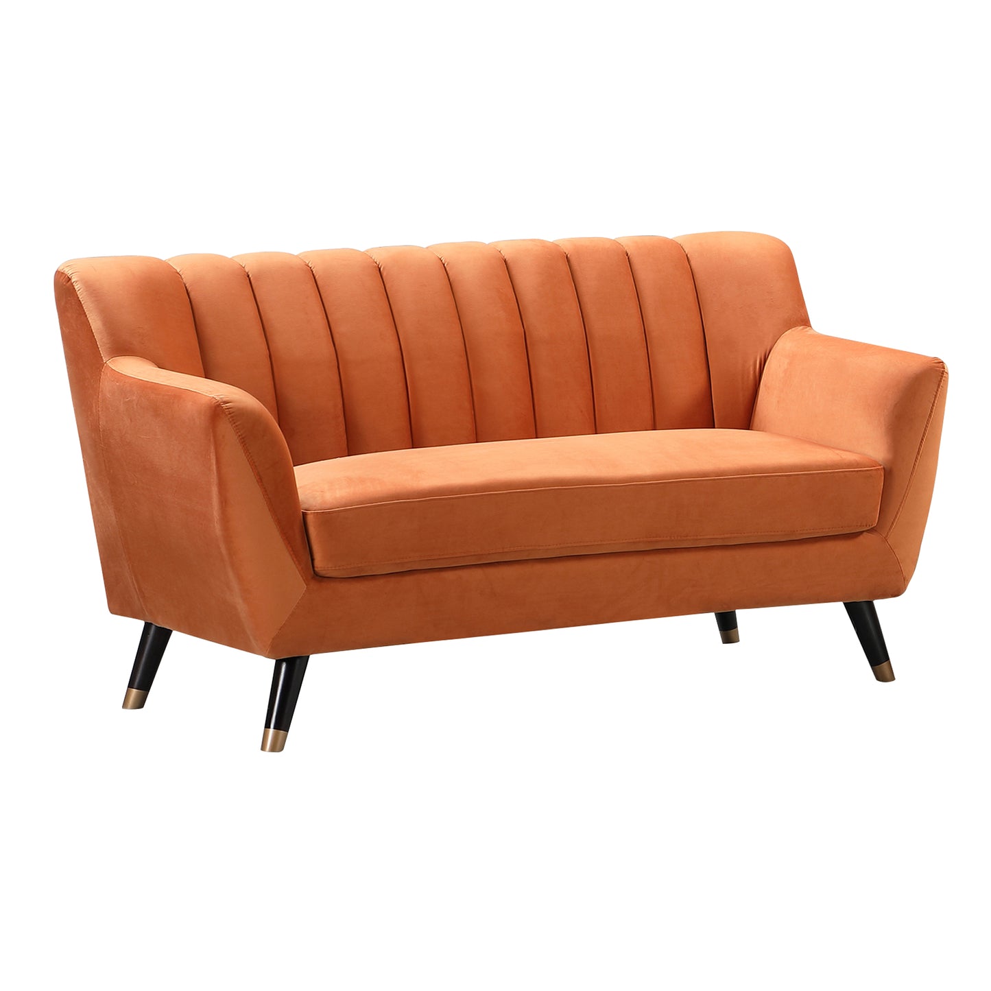 Velvet Fabric Sofa Available in Blue, Green, Grey, Teal, or Orange - CasaFenix