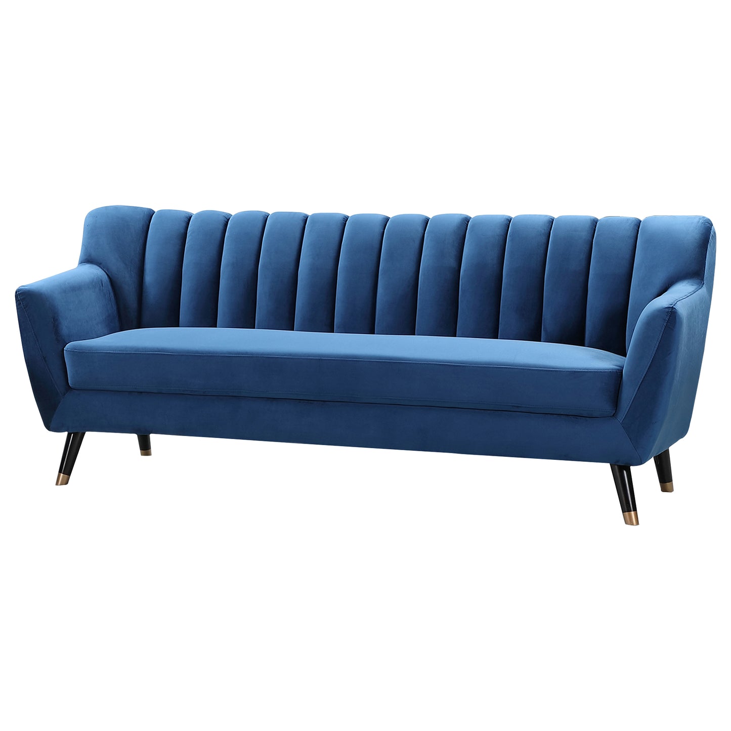 Velvet Fabric Sofa Available in Blue, Green, Grey, Teal, or Orange - CasaFenix