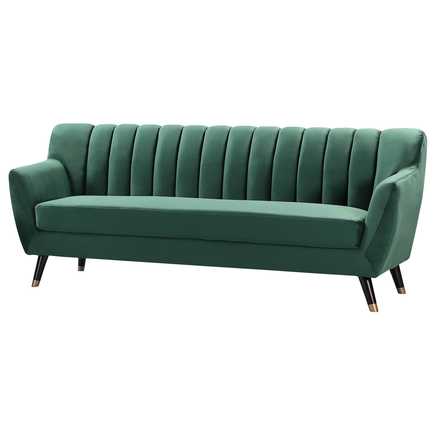 Velvet Fabric Sofa Available in Blue, Green, Grey, Teal, or Orange - CasaFenix