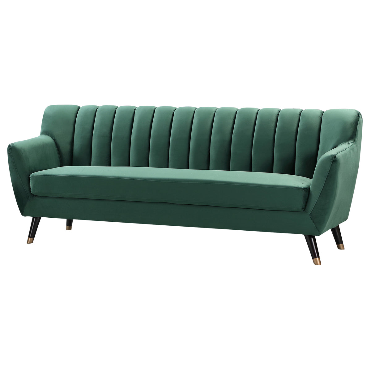 Velvet Fabric Sofa Available in Blue, Green, Grey, Teal, or Orange - CasaFenix
