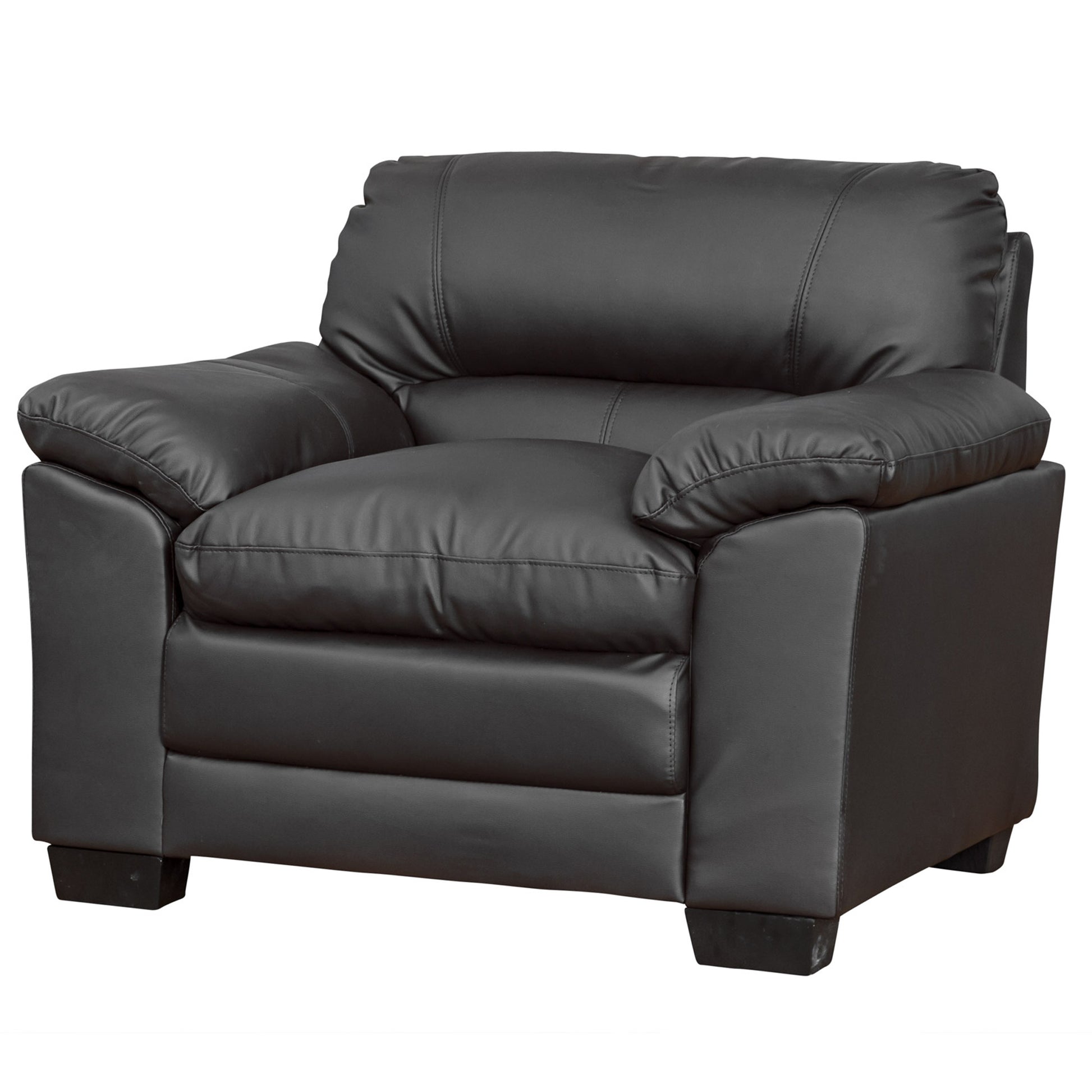 Large Commercial Grade Leather Sofa Available in black, brown, cream, grey - CasaFenix
