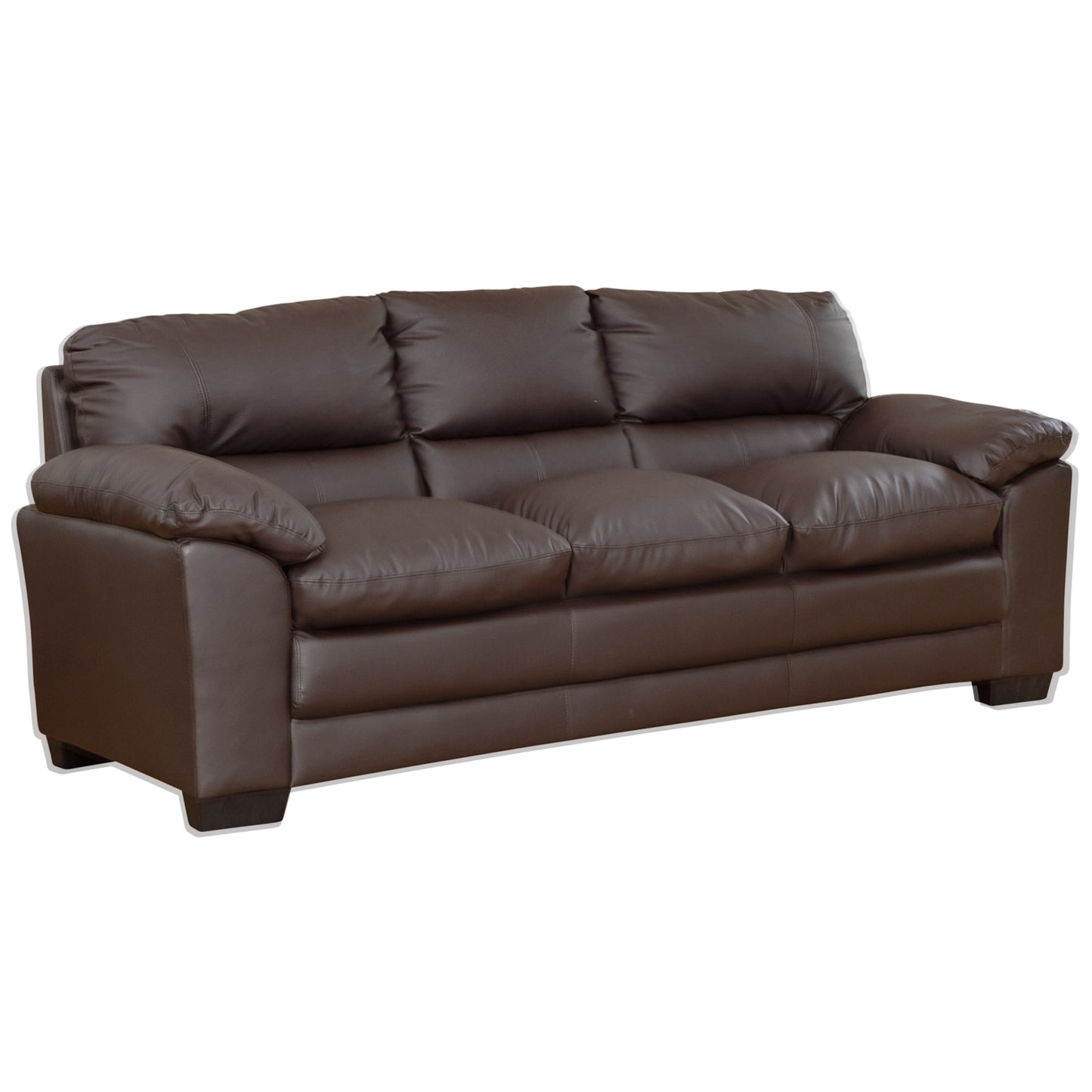 Large Commercial Grade Leather Sofa Available in black, brown, cream, grey - CasaFenix