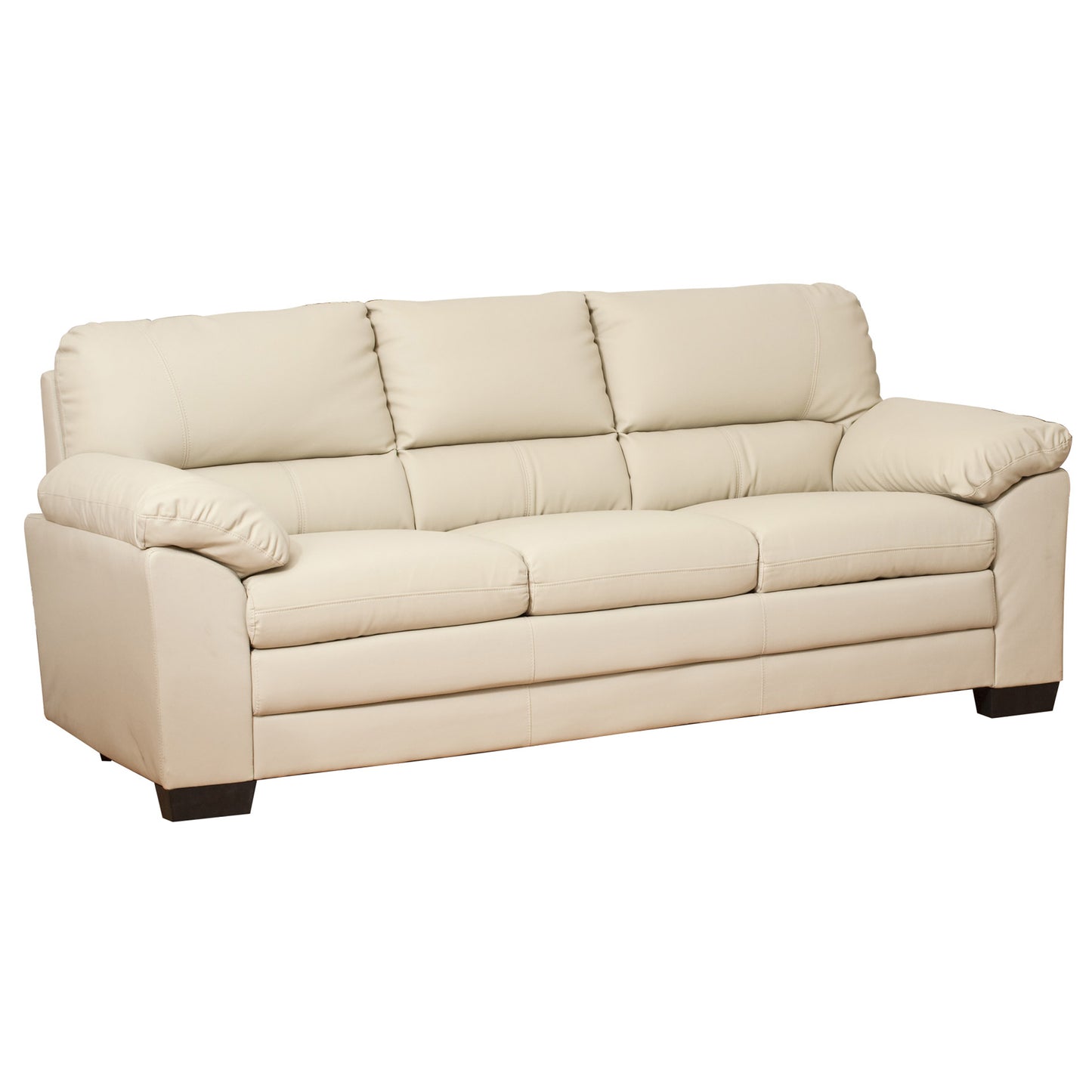 Large Commercial Grade Leather Sofa Available in black, brown, cream, grey - CasaFenix