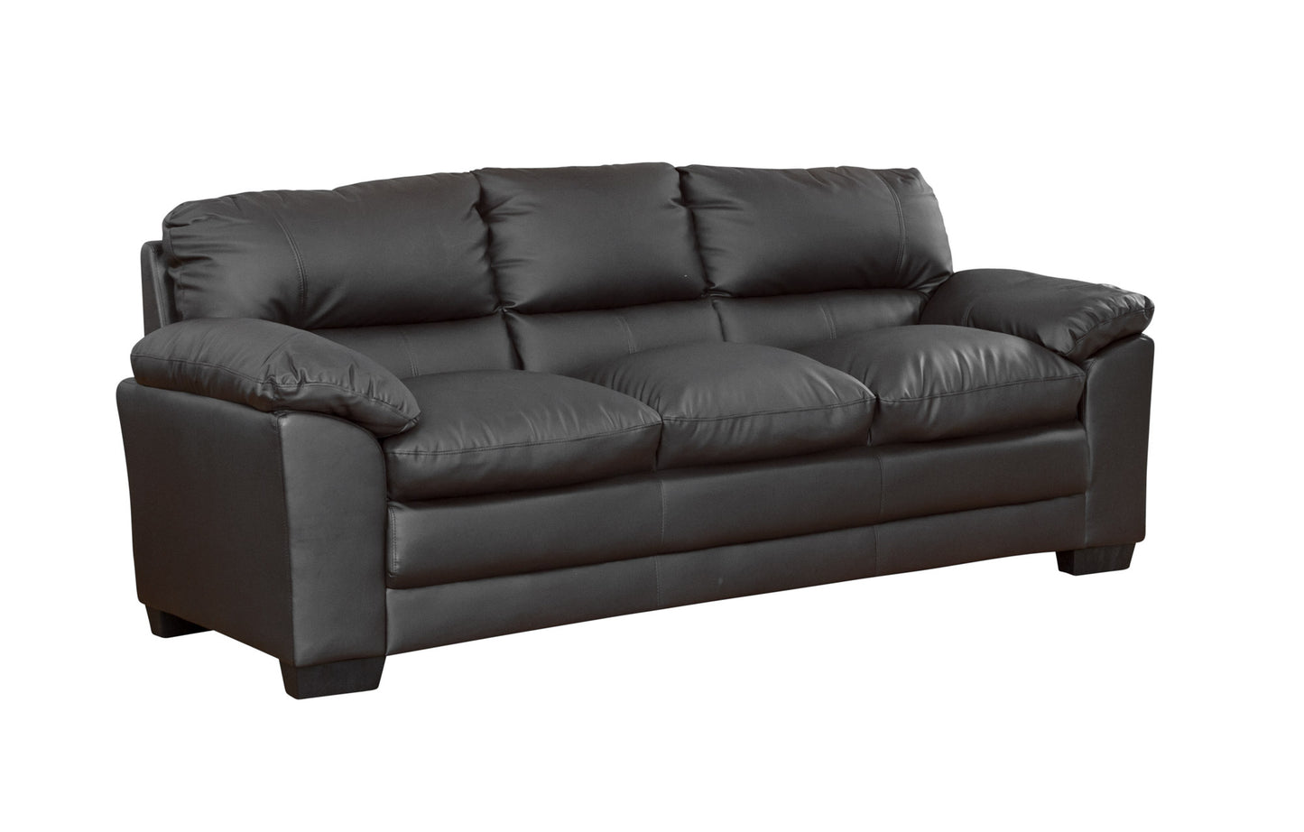 Large Commercial Grade Leather Sofa Available in black, brown, cream, grey - CasaFenix