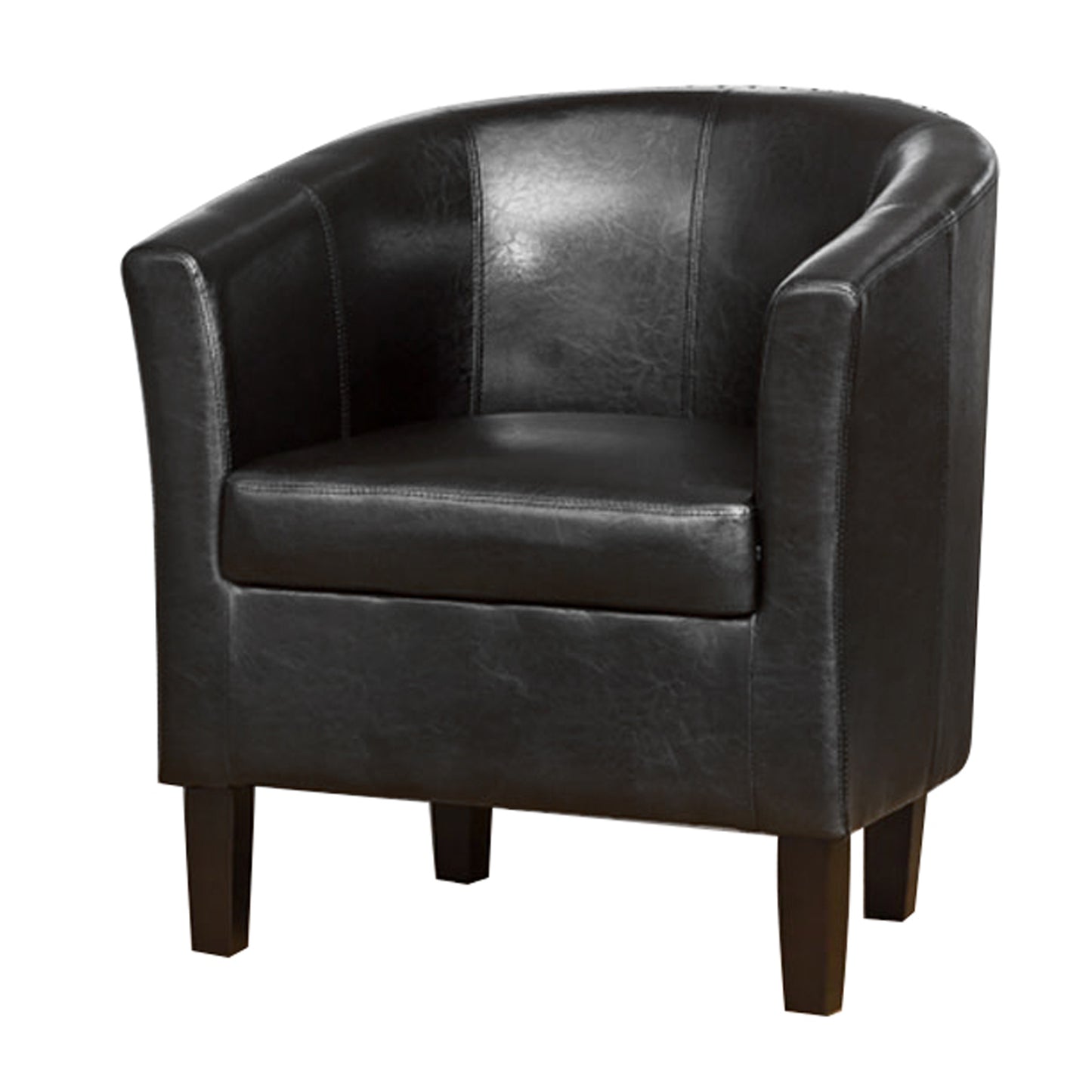 Tub Arm Chair 1 2 or 3 Seat Home Use in black, brown, red or cream. - CasaFenix