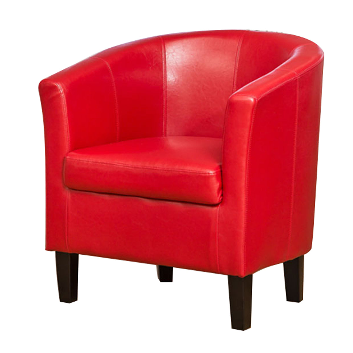 Tub Arm Chair 1 2 or 3 Seat Home Use in black, brown, red or cream. - CasaFenix