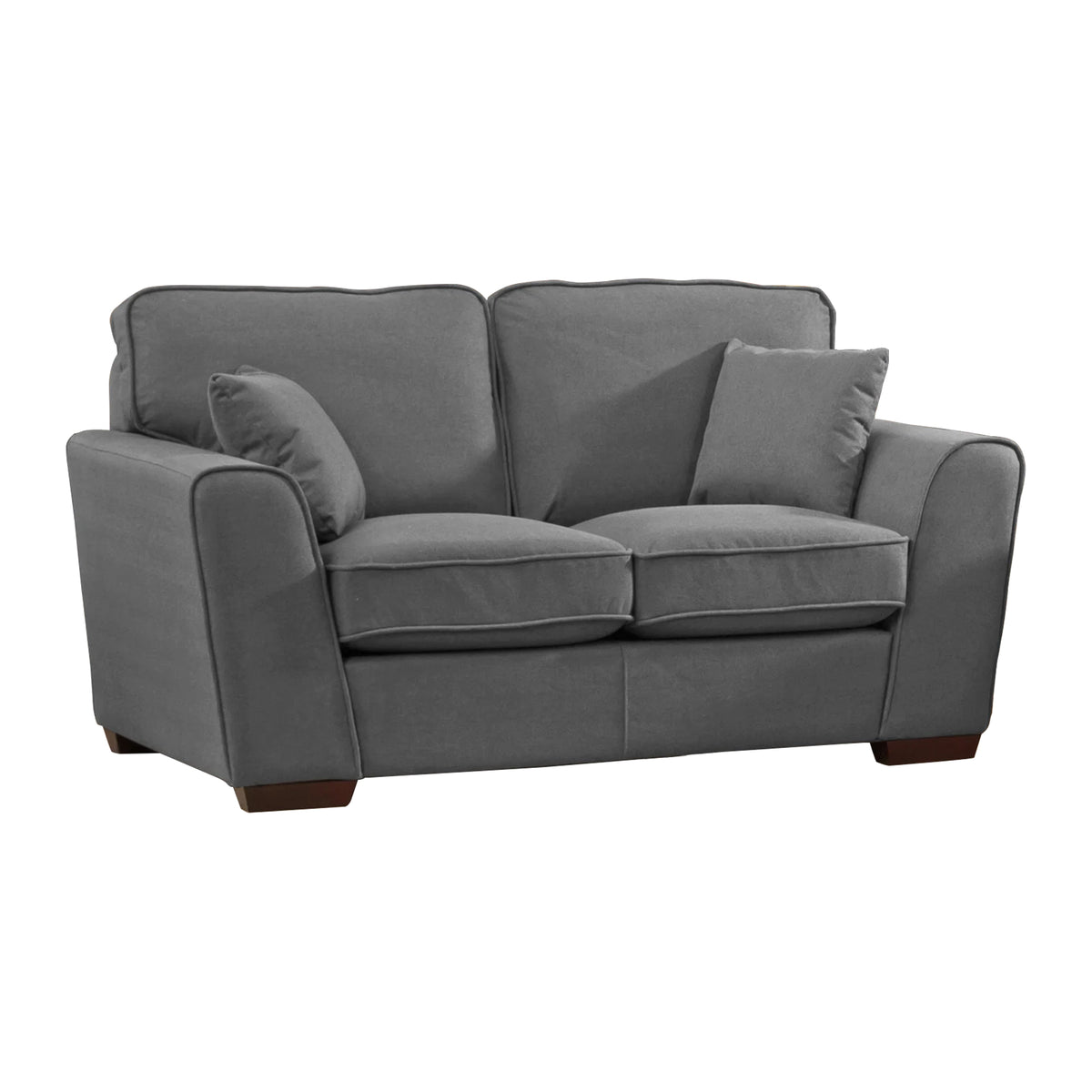 Large Commercial Grade Herringbone Patterned Fabric Sofa Available in charcoal, dark grey, light grey. - CasaFenix