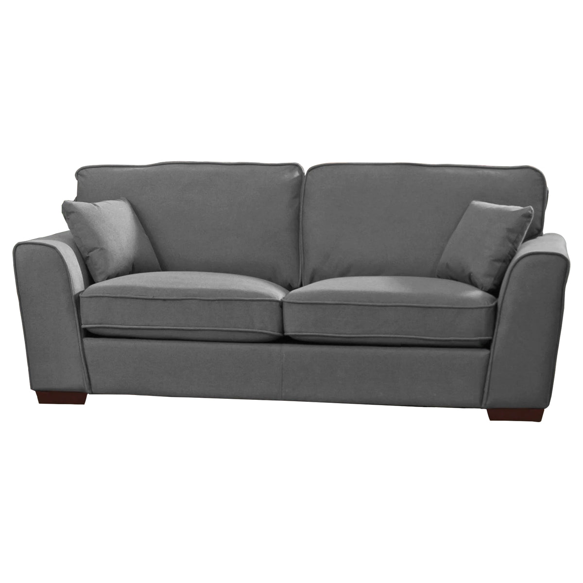 Large Commercial Grade Herringbone Patterned Fabric Sofa Available in charcoal, dark grey, light grey. - CasaFenix