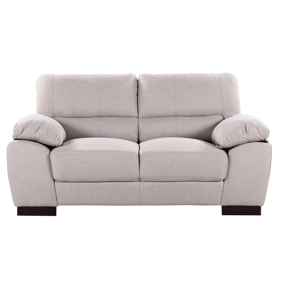 Commercial Grade Woven Fabric Coverings Sofa Available in ash, dark brown, grey, light blue, sand, or smoke. - CasaFenix