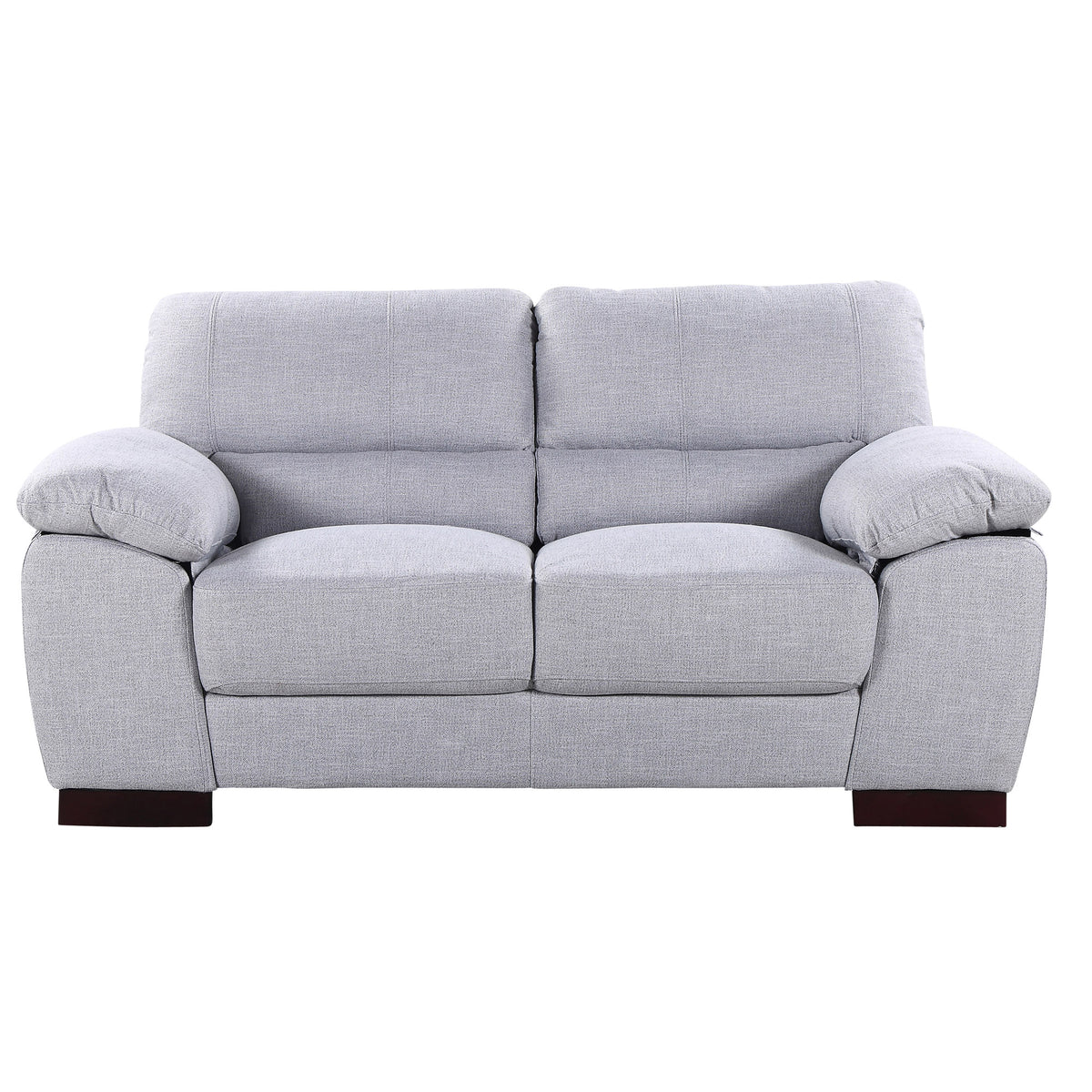 Commercial Grade Woven Fabric Coverings Sofa Available in ash, dark brown, grey, light blue, sand, or smoke. - CasaFenix