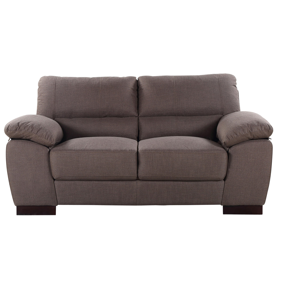 Commercial Grade Woven Fabric Coverings Sofa Available in ash, dark brown, grey, light blue, sand, or smoke. - CasaFenix