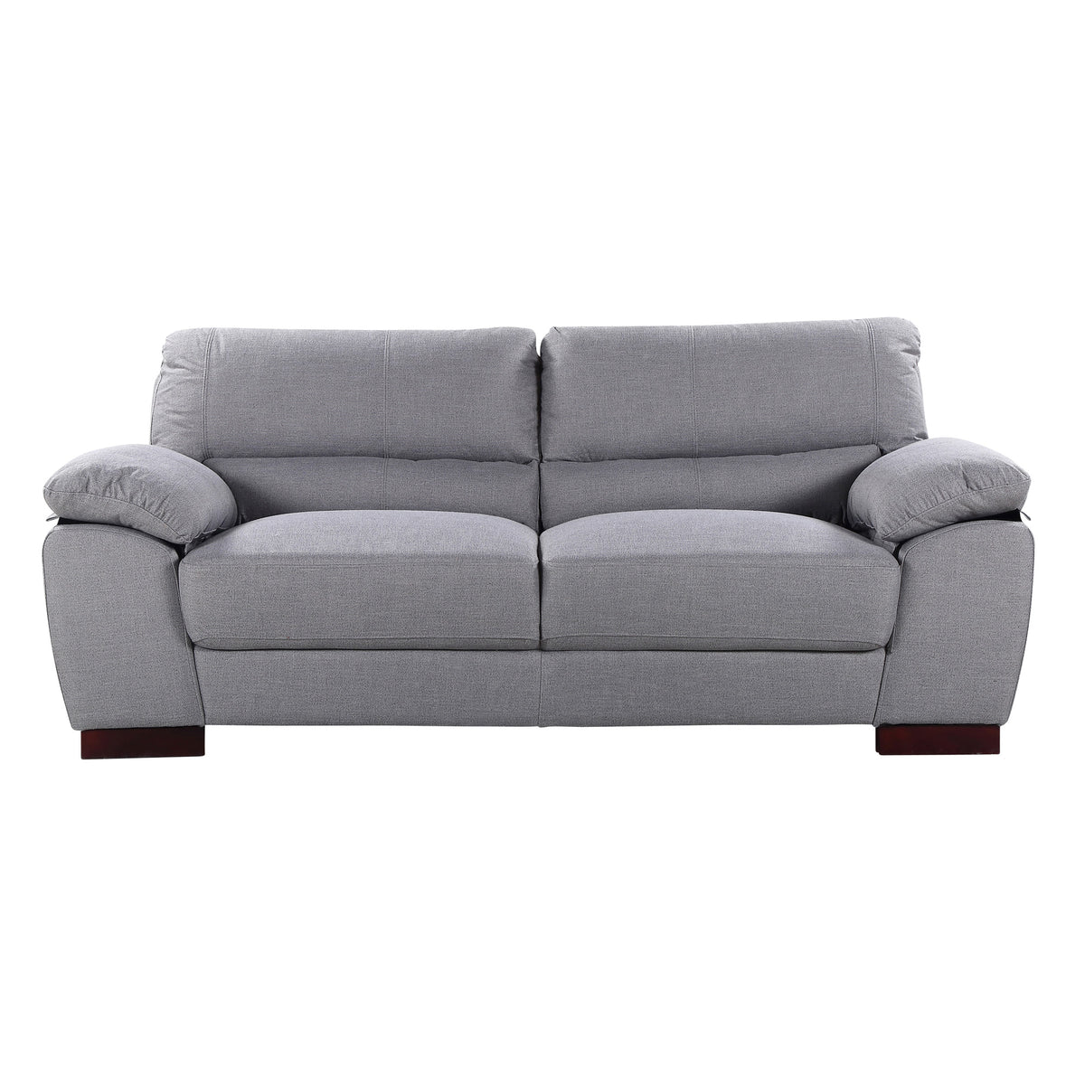 Commercial Grade Woven Fabric Coverings Sofa Available in ash, dark brown, grey, light blue, sand, or smoke. - CasaFenix