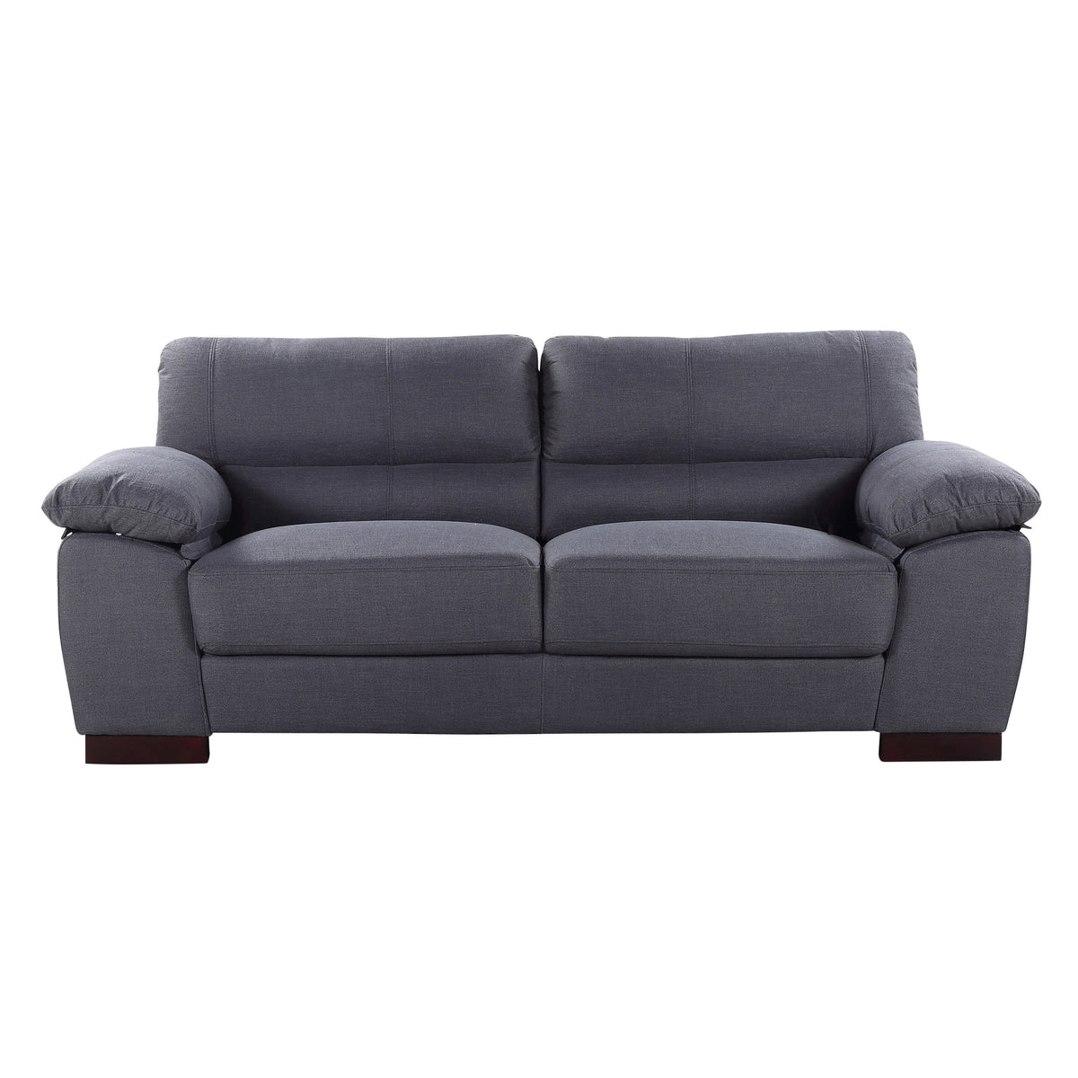 Commercial Grade Woven Fabric Coverings Sofa Available in ash, dark brown, grey, light blue, sand, or smoke. - CasaFenix
