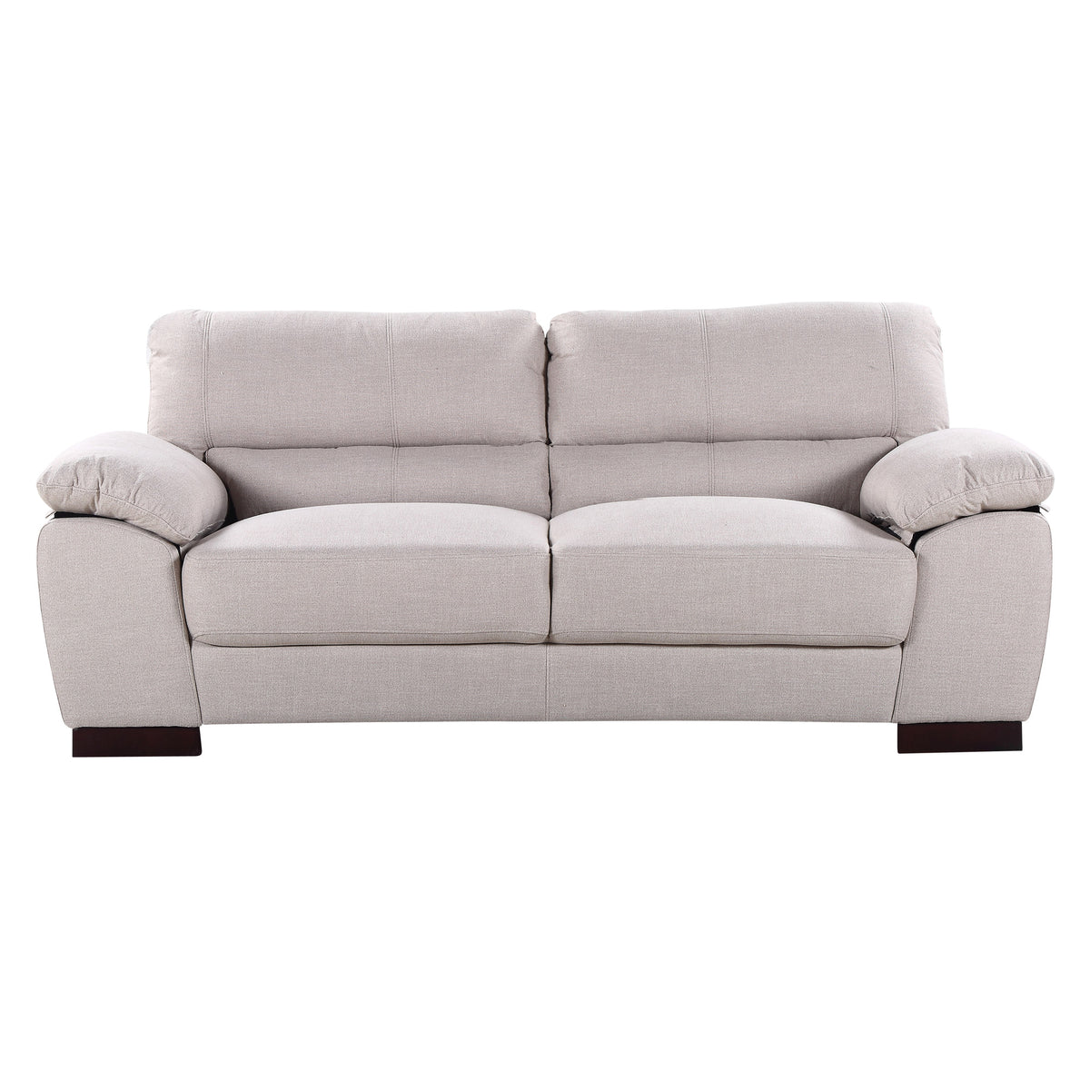 Commercial Grade Woven Fabric Coverings Sofa Available in ash, dark brown, grey, light blue, sand, or smoke. - CasaFenix