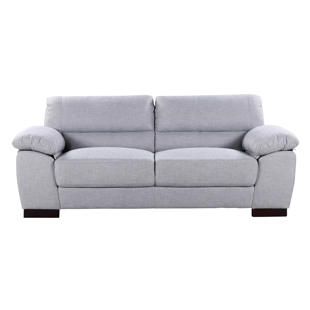 Commercial Grade Woven Fabric Coverings Sofa Available in ash, dark brown, grey, light blue, sand, or smoke. - CasaFenix