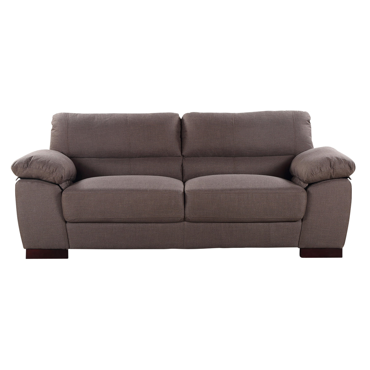 Commercial Grade Woven Fabric Coverings Sofa Available in ash, dark brown, grey, light blue, sand, or smoke. - CasaFenix